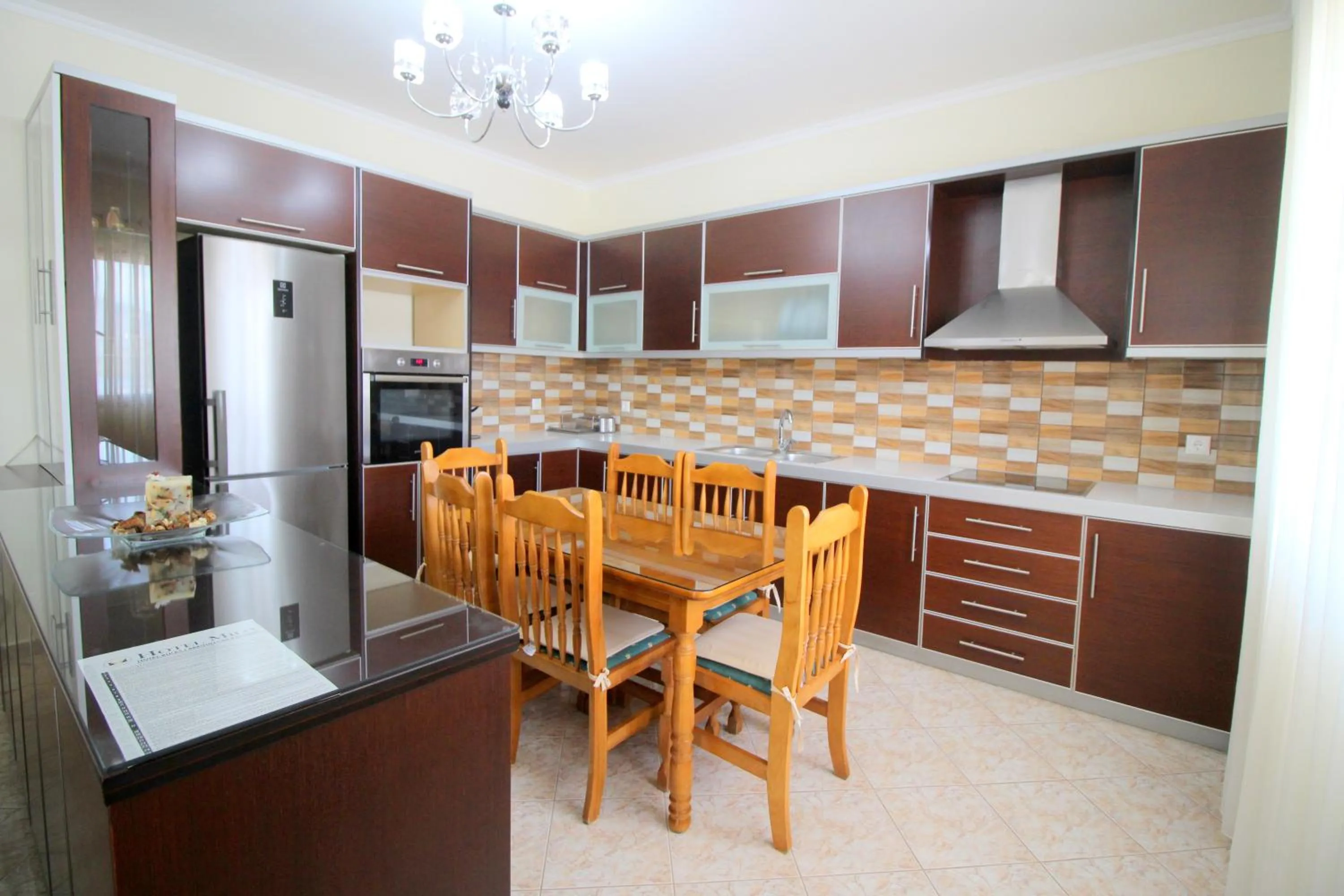 Kitchen or kitchenette in Hotel Milo Ksamil