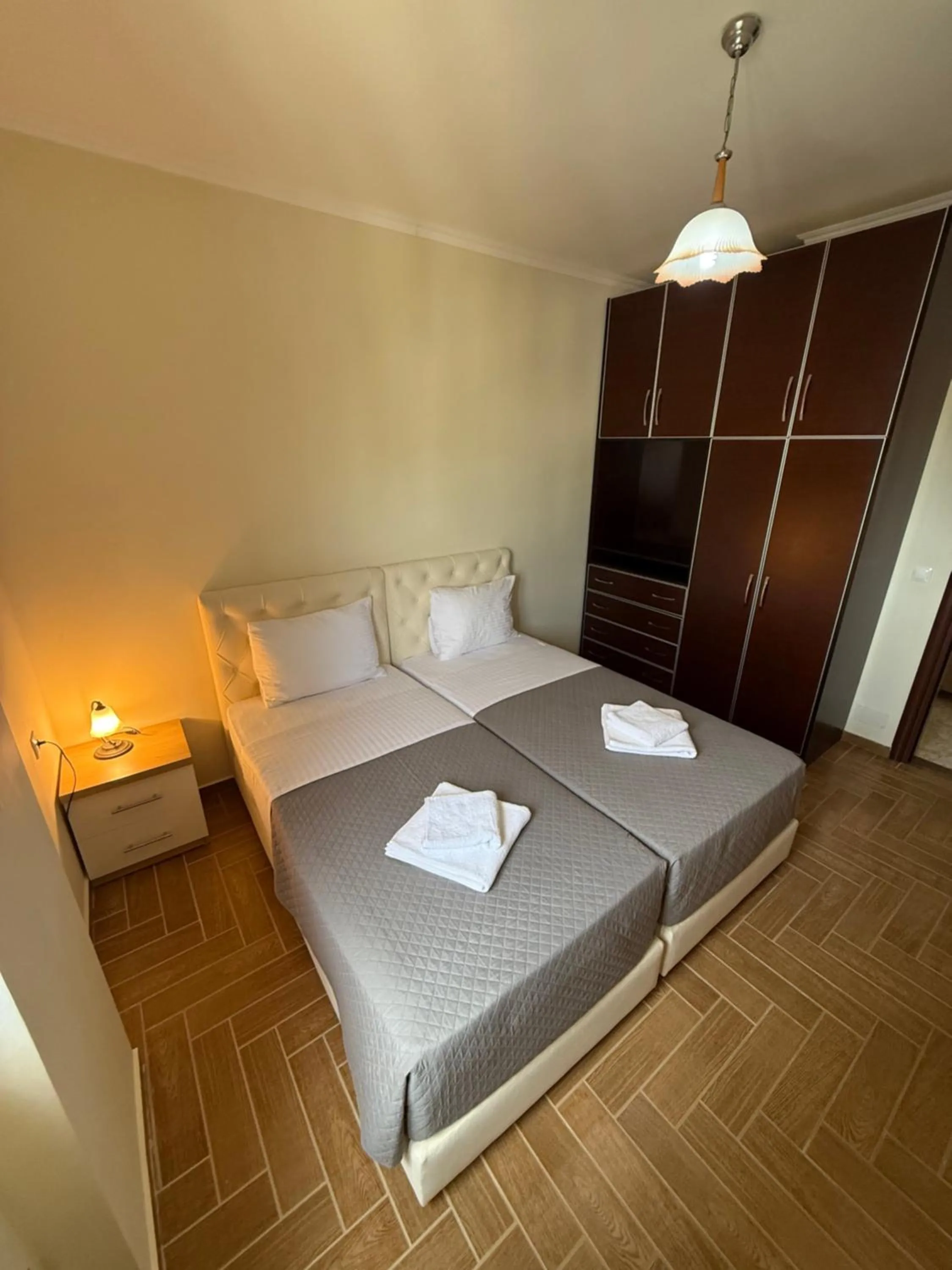 Bed in Hotel Milo Ksamil