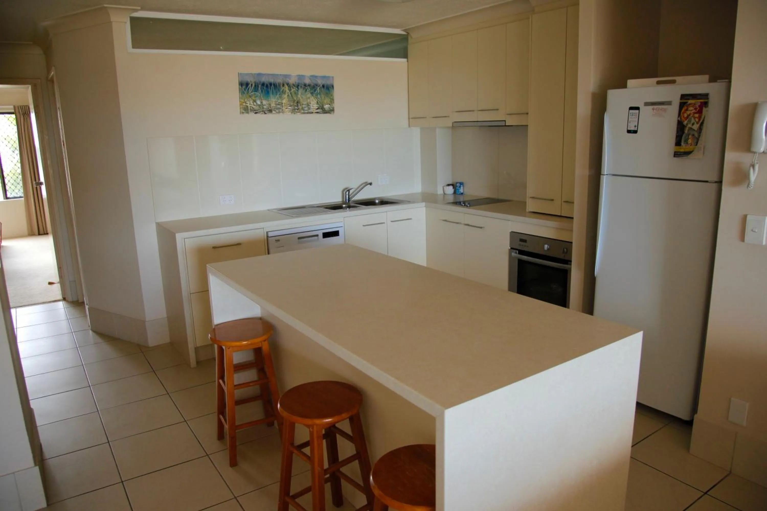 Kitchen or kitchenette in Sandrift Beachfront Apartments