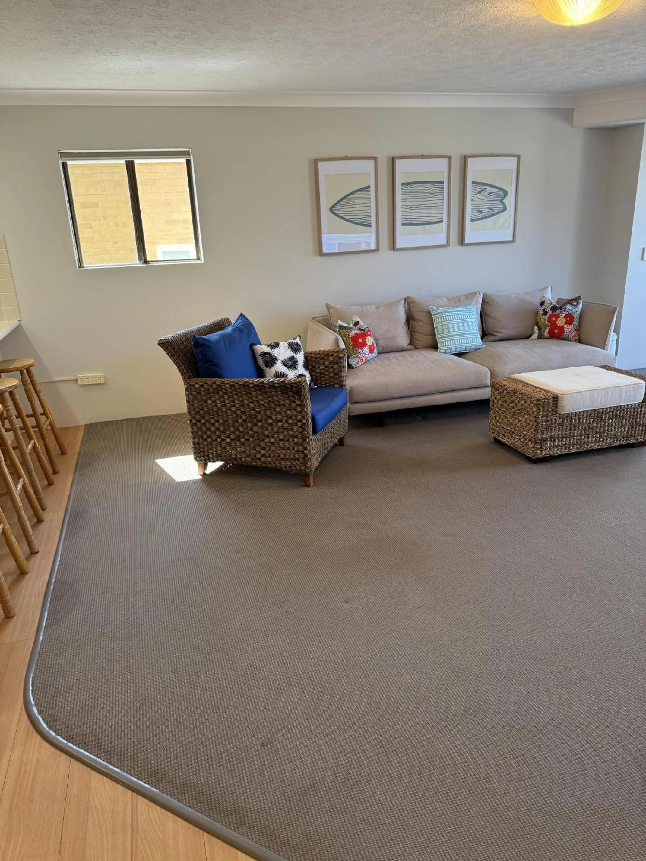 Living room in Sandrift Beachfront Apartments