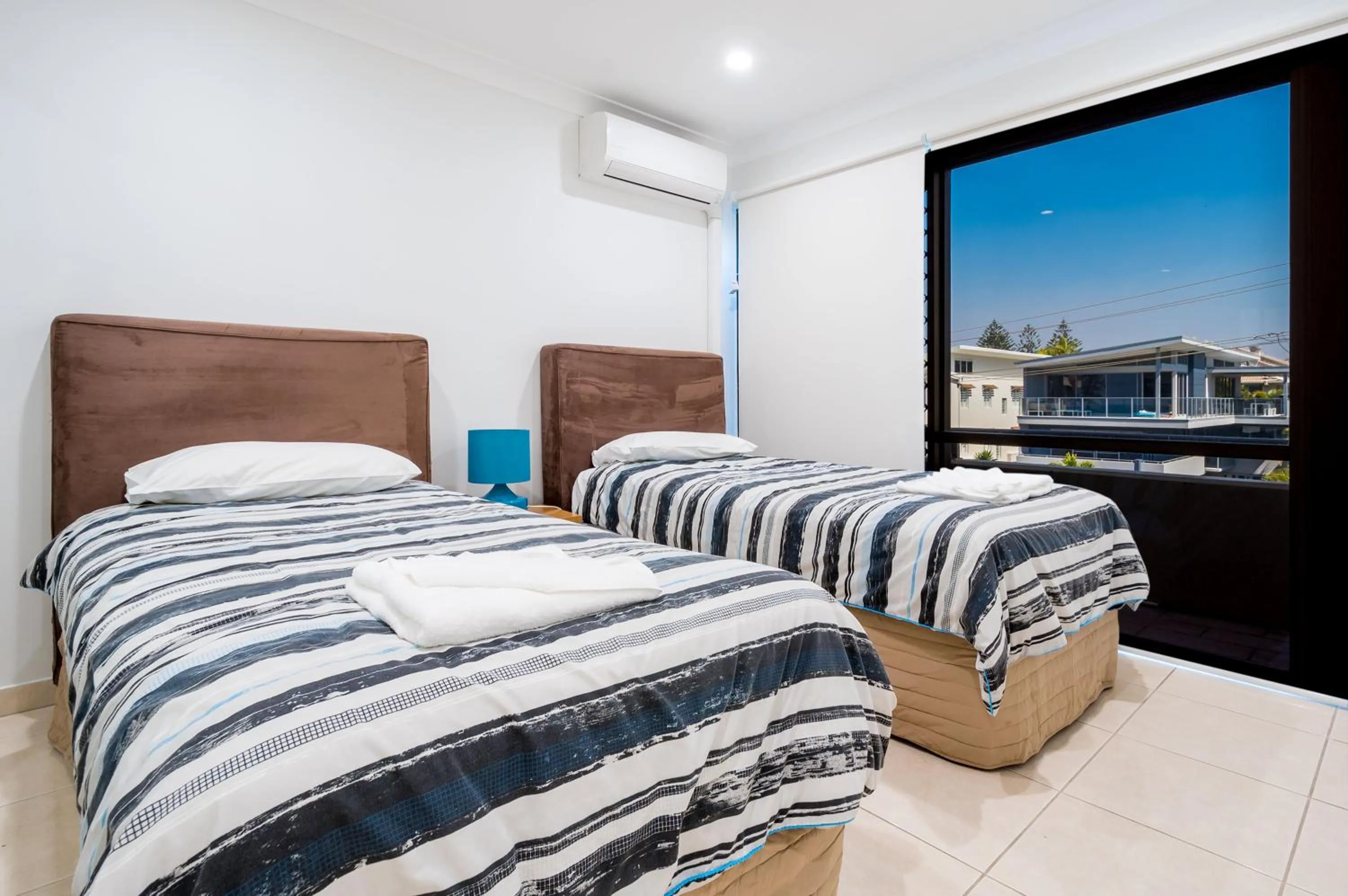 Bedroom, Bed in Sandrift Beachfront Apartments
