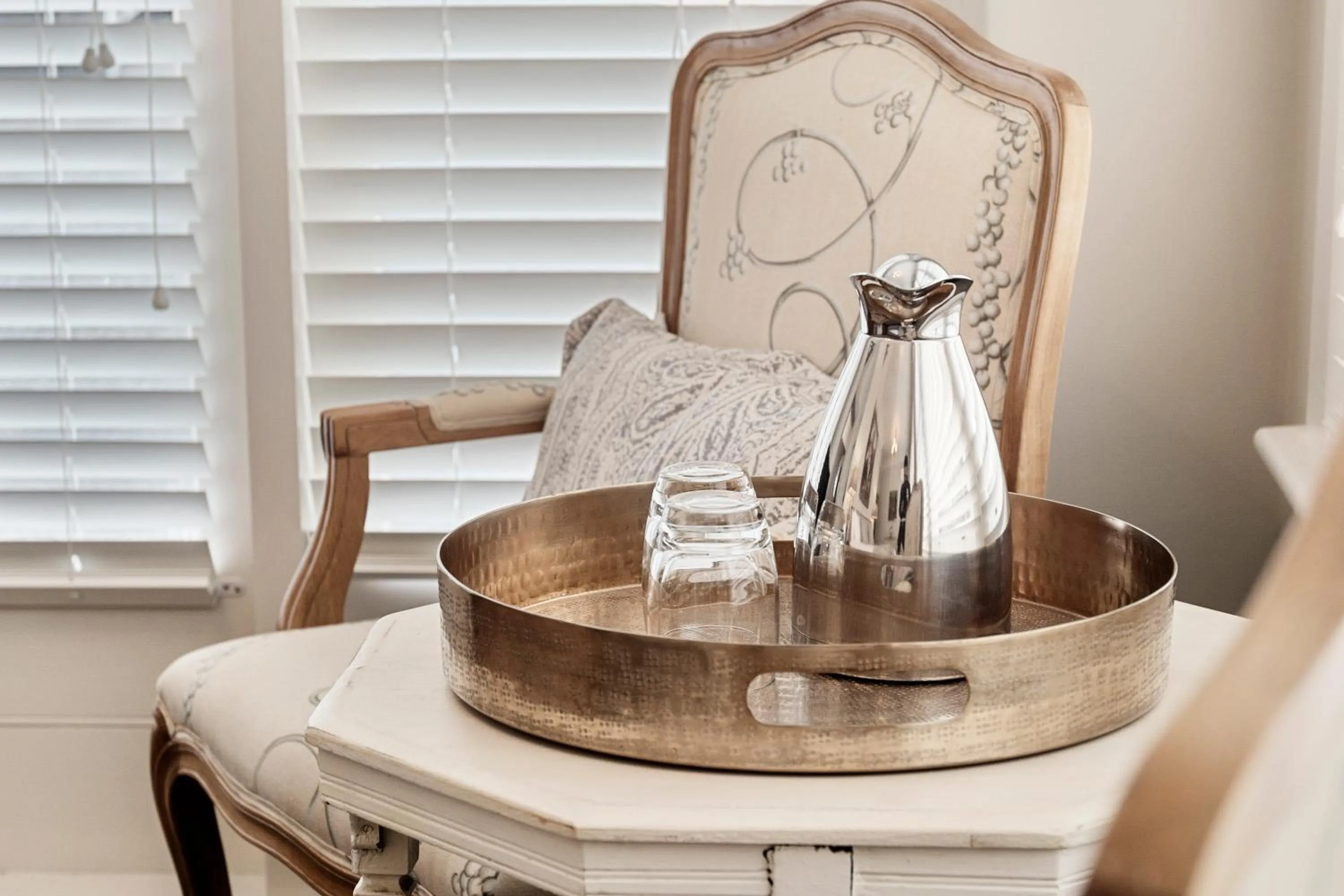 Seating area in The Rivulet