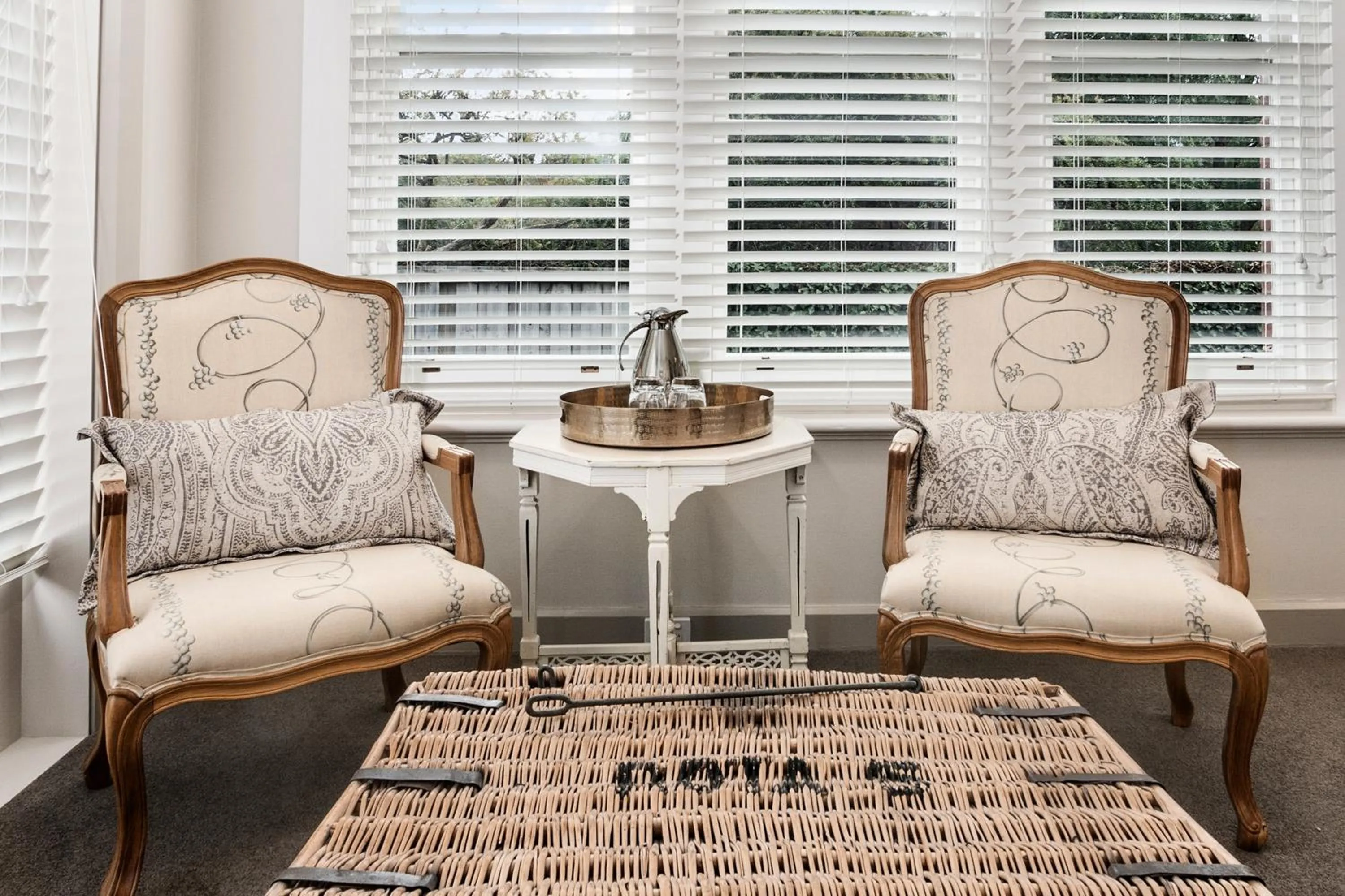 Seating area in The Rivulet