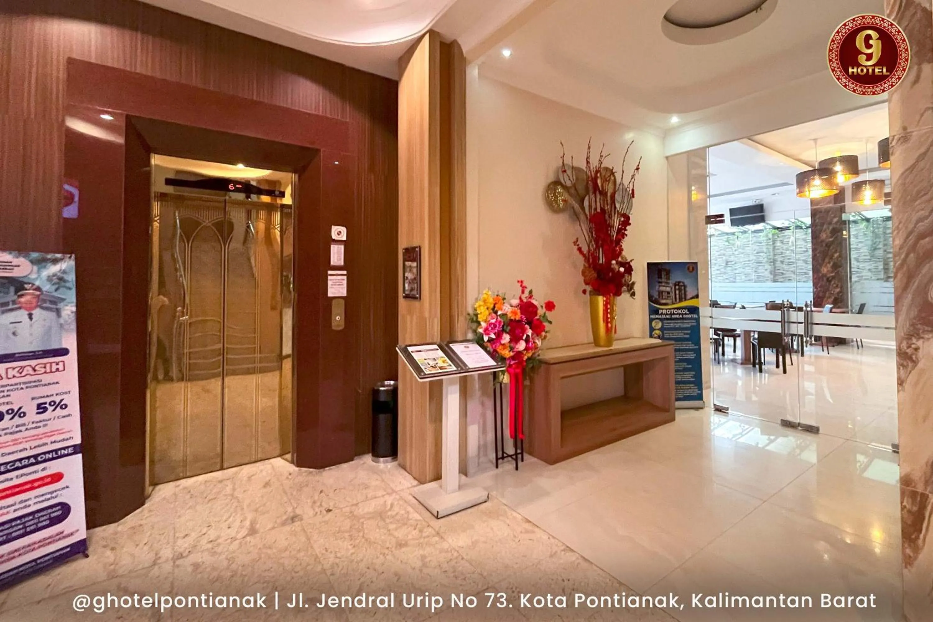 Area and facilities in G-Hotel Pontianak