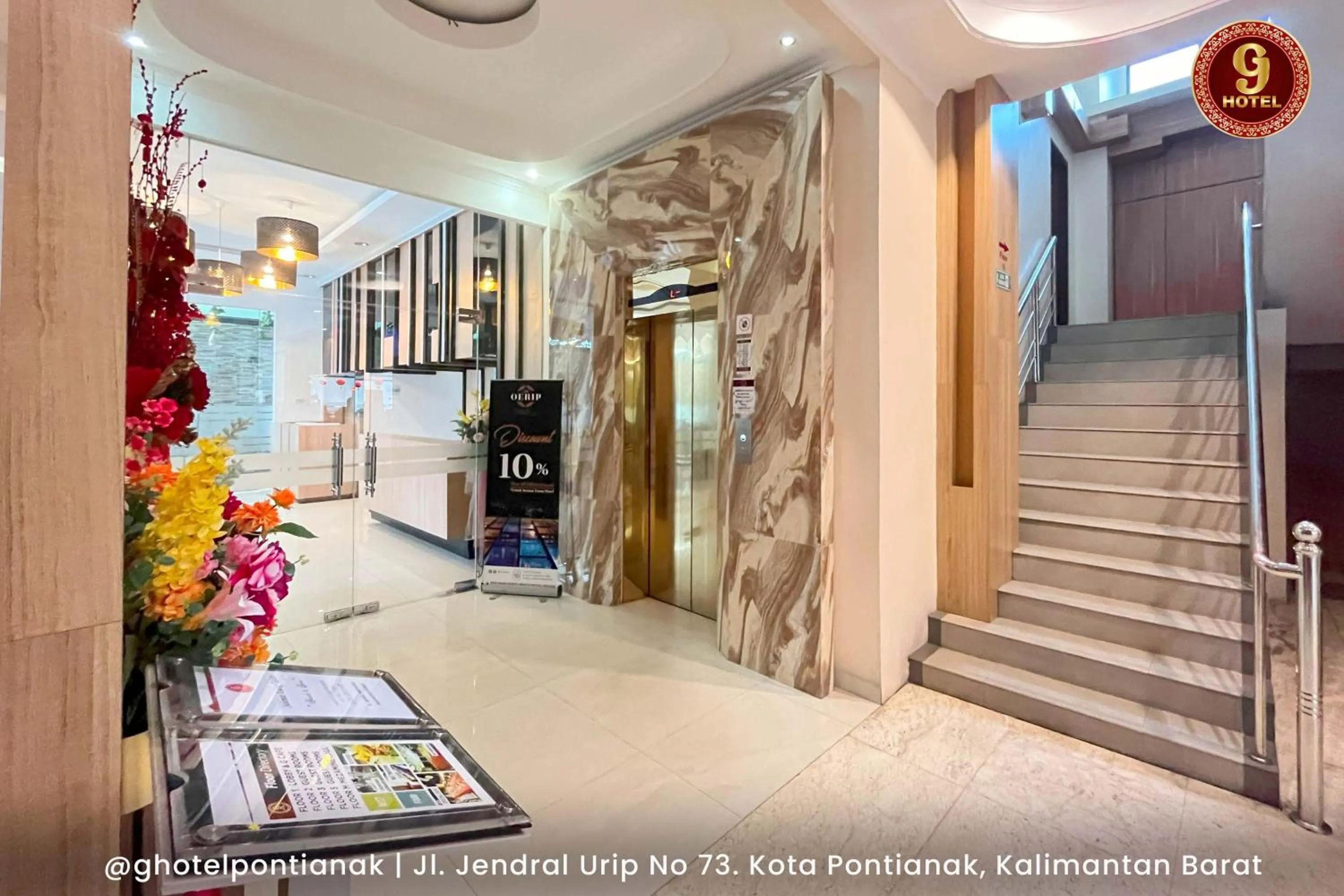 Area and facilities in G-Hotel Pontianak