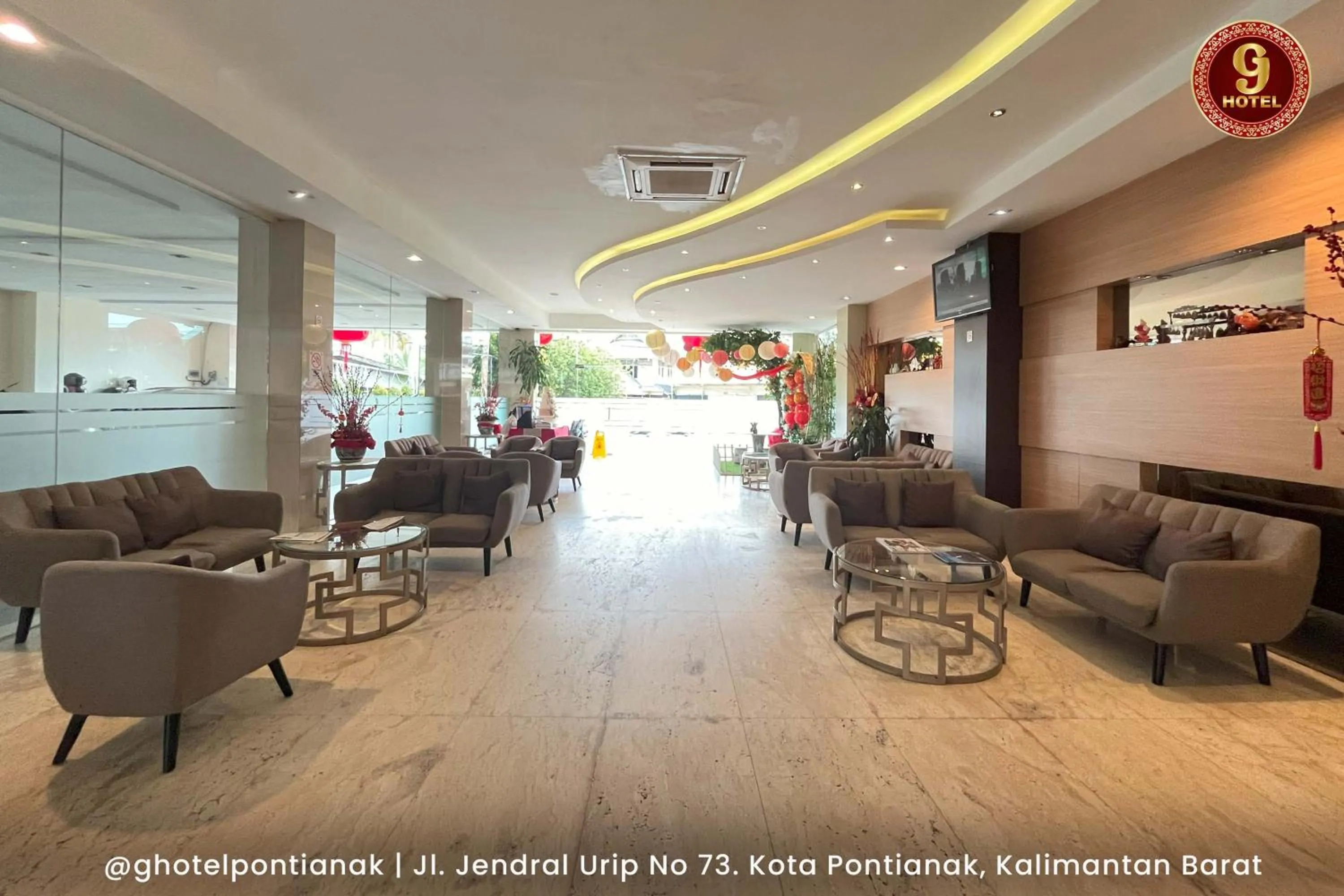 Lobby or reception in G-Hotel Pontianak