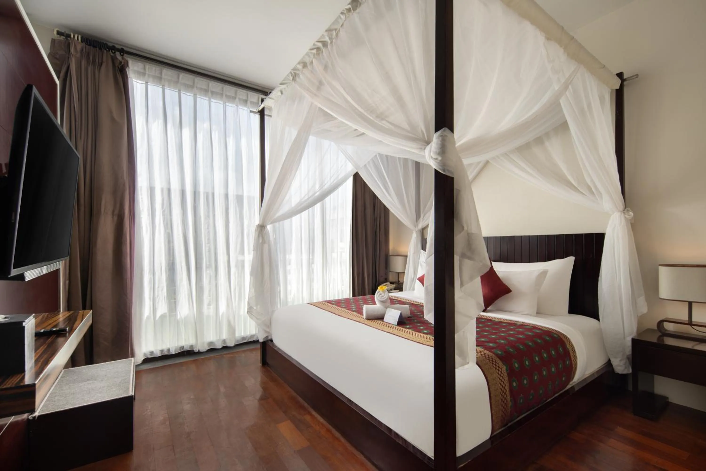 Bedroom, Bed in 18 Suite Villa Loft at Kuta