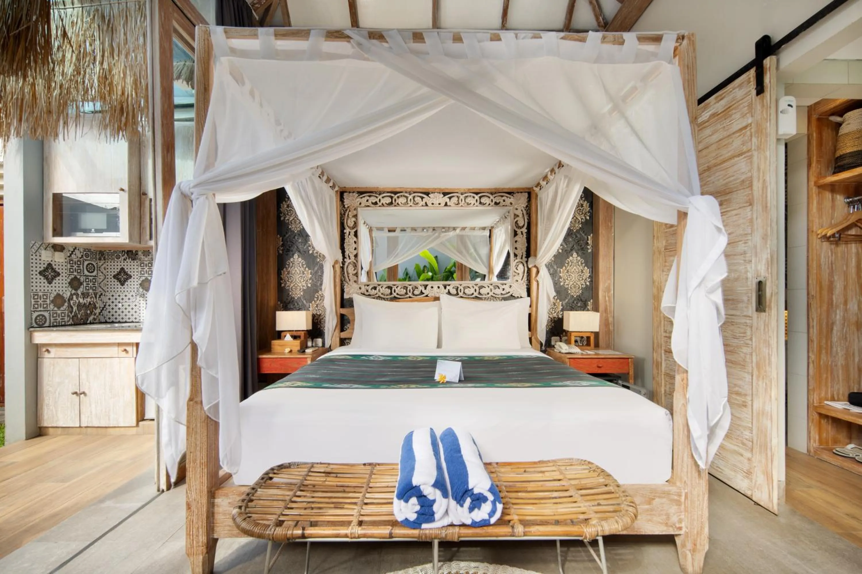 Bedroom, Bed in 18 Suite Villa Loft at Kuta