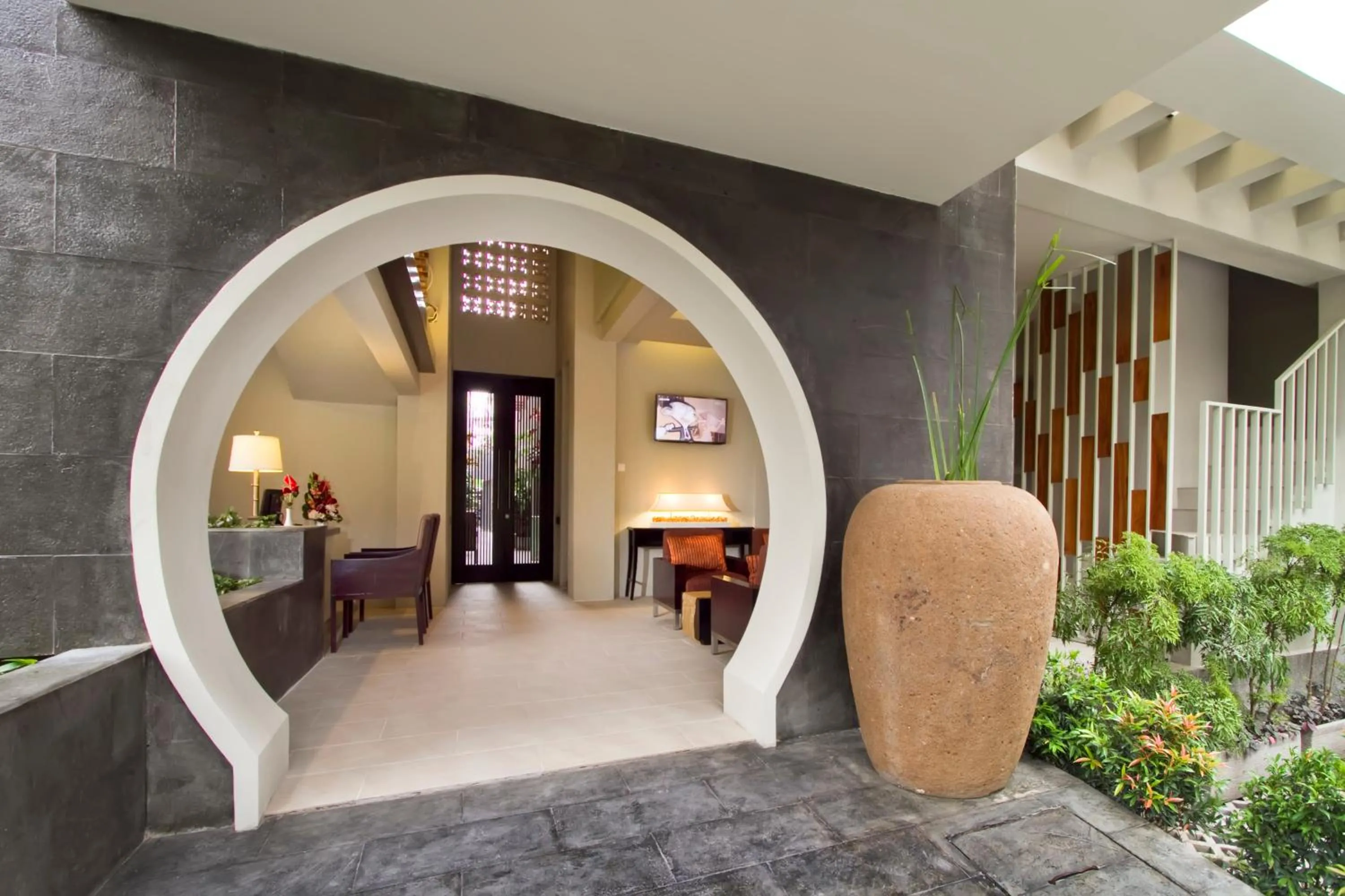 Facade/entrance in 18 Suite Villa Loft at Kuta