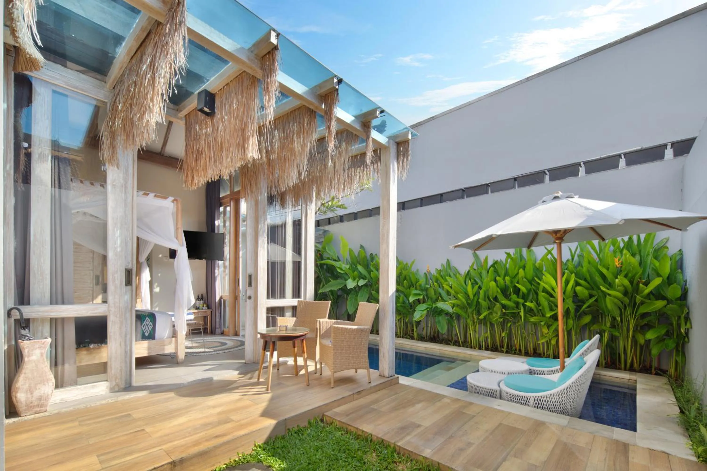 Pool view in 18 Suite Villa Loft at Kuta