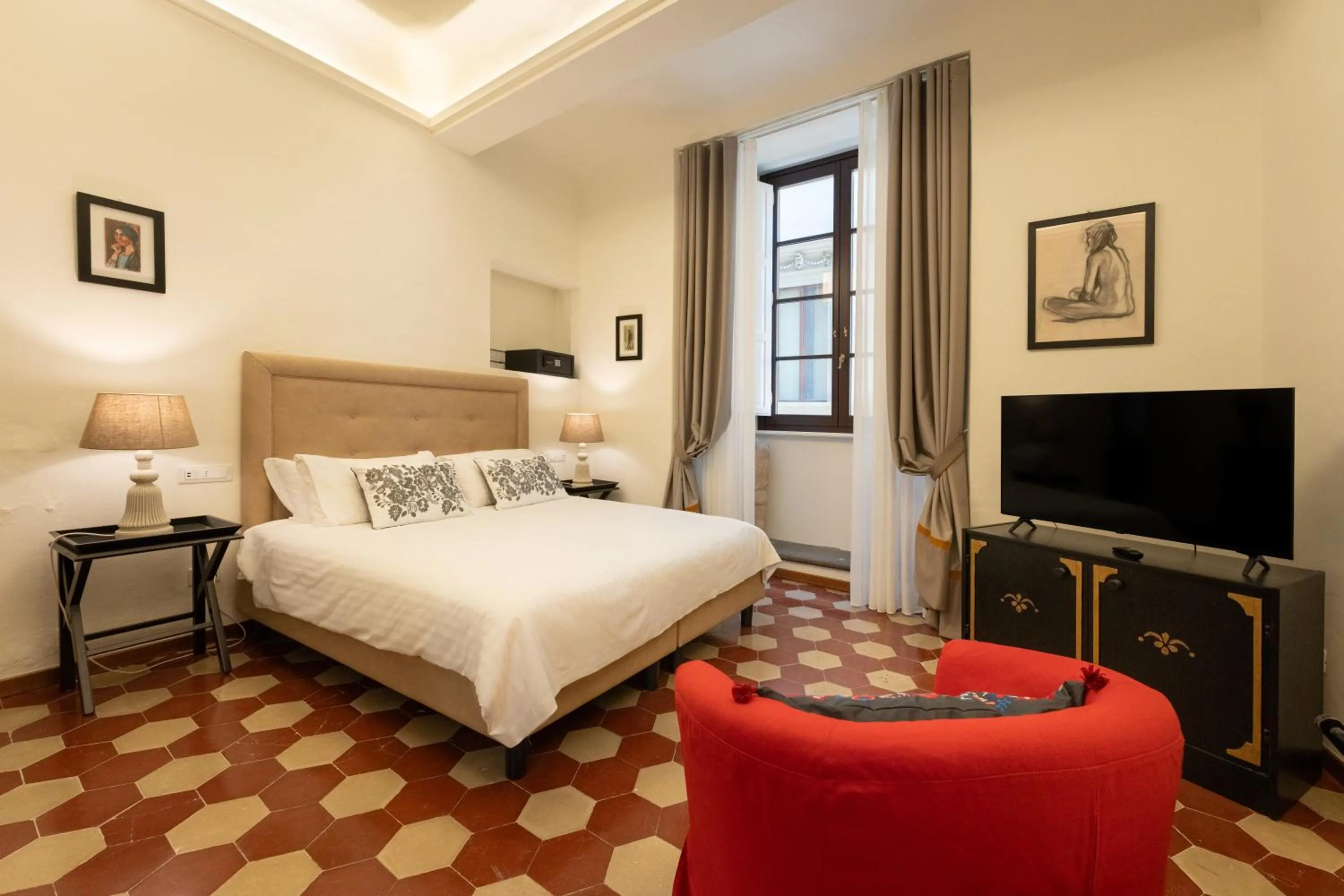 Bed in Palazzo D'Ambra Residenza d'Epoca