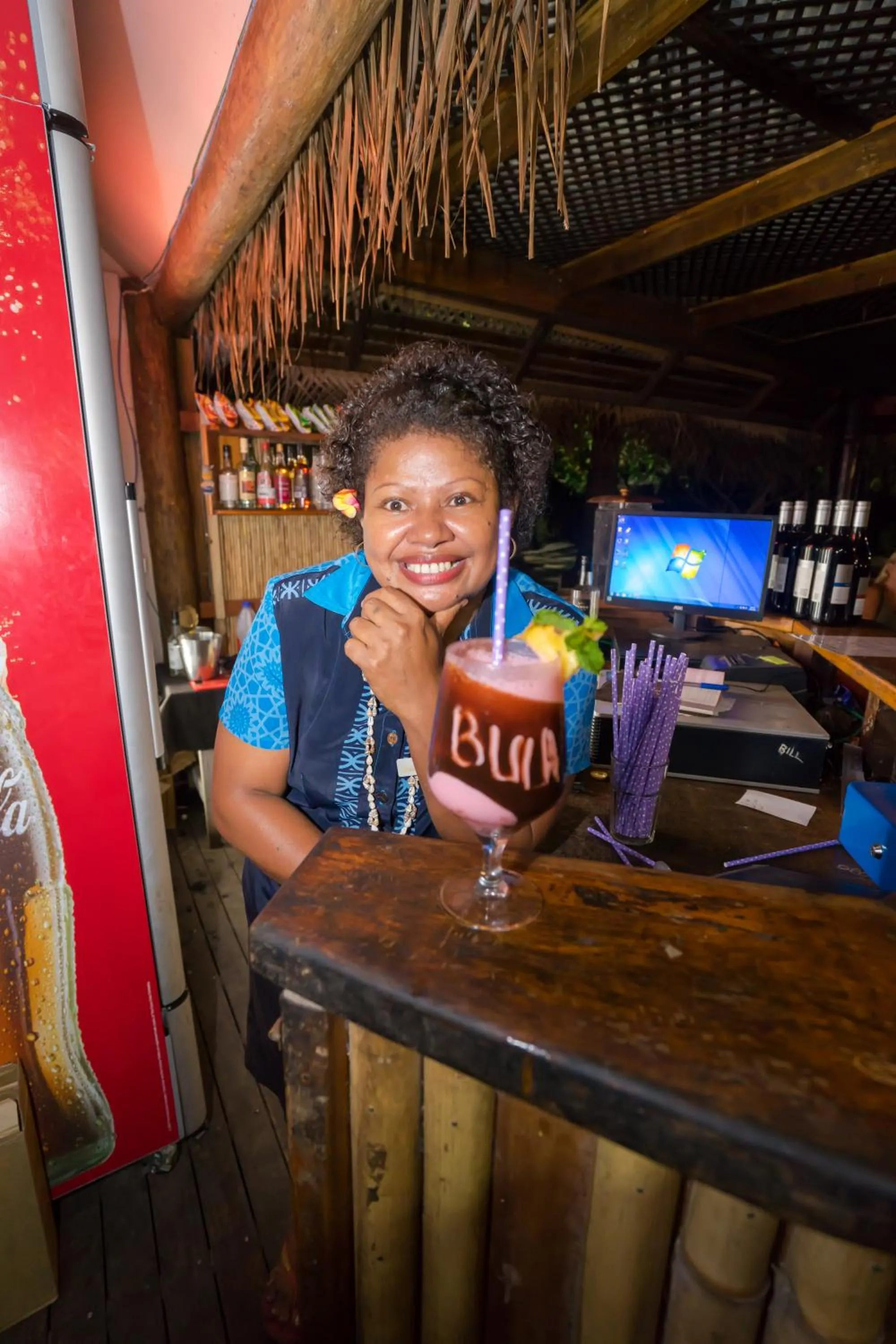 Staff in Barefoot Manta Island Resort