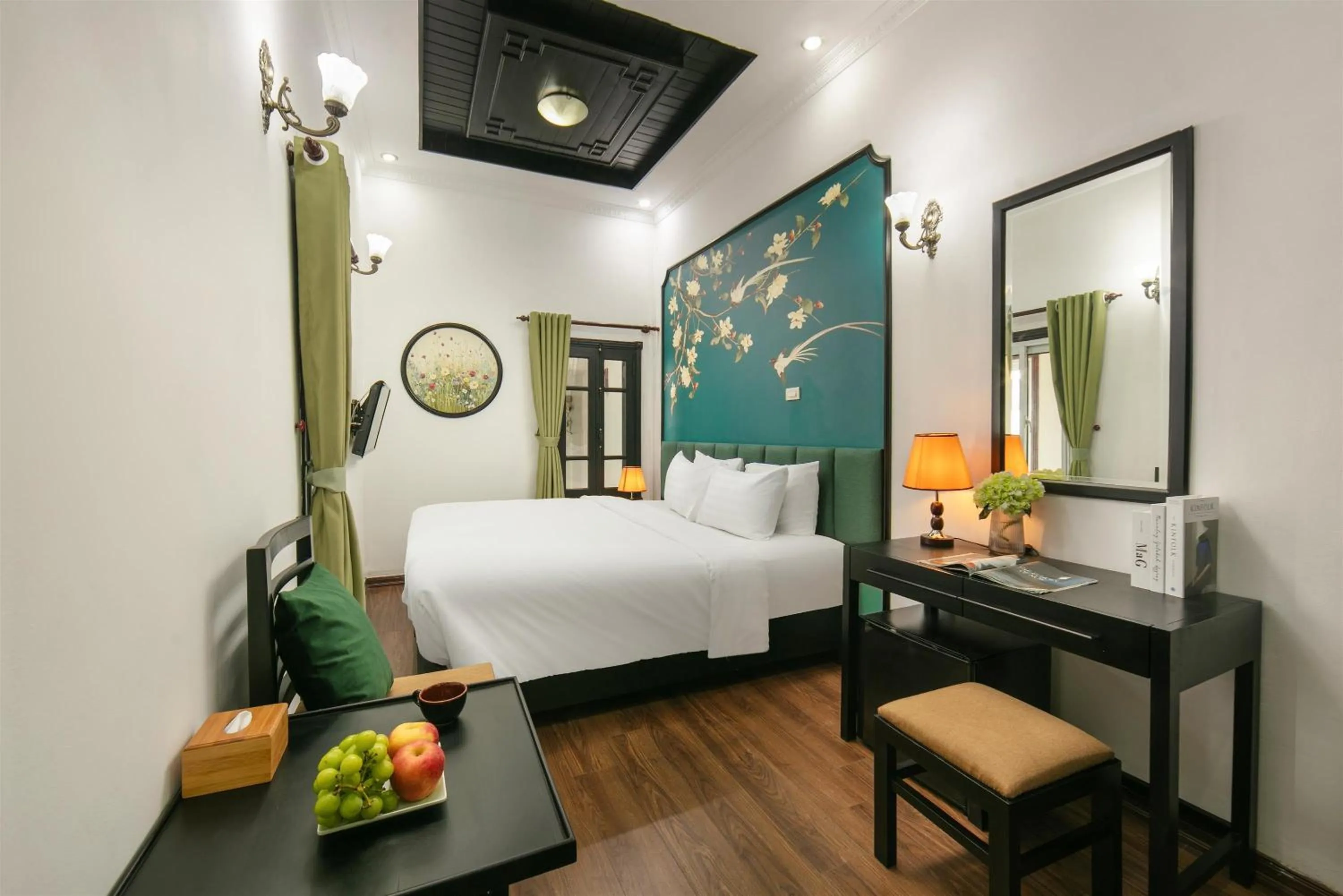 Bed in Old Quarter Charm Hotel