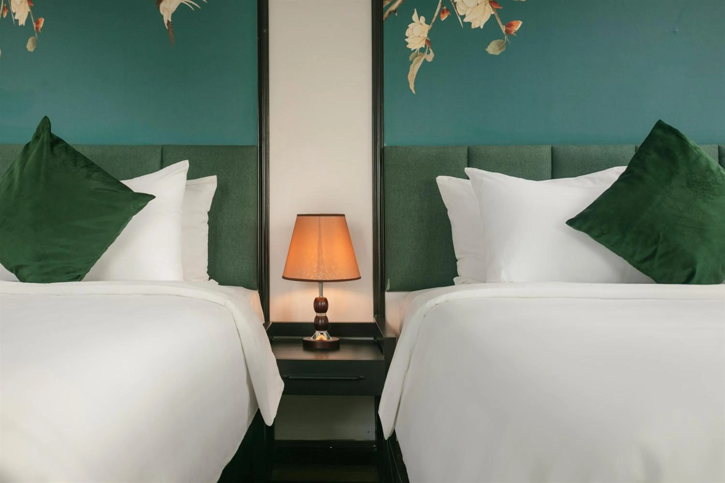 Bed in Old Quarter Charm Hotel