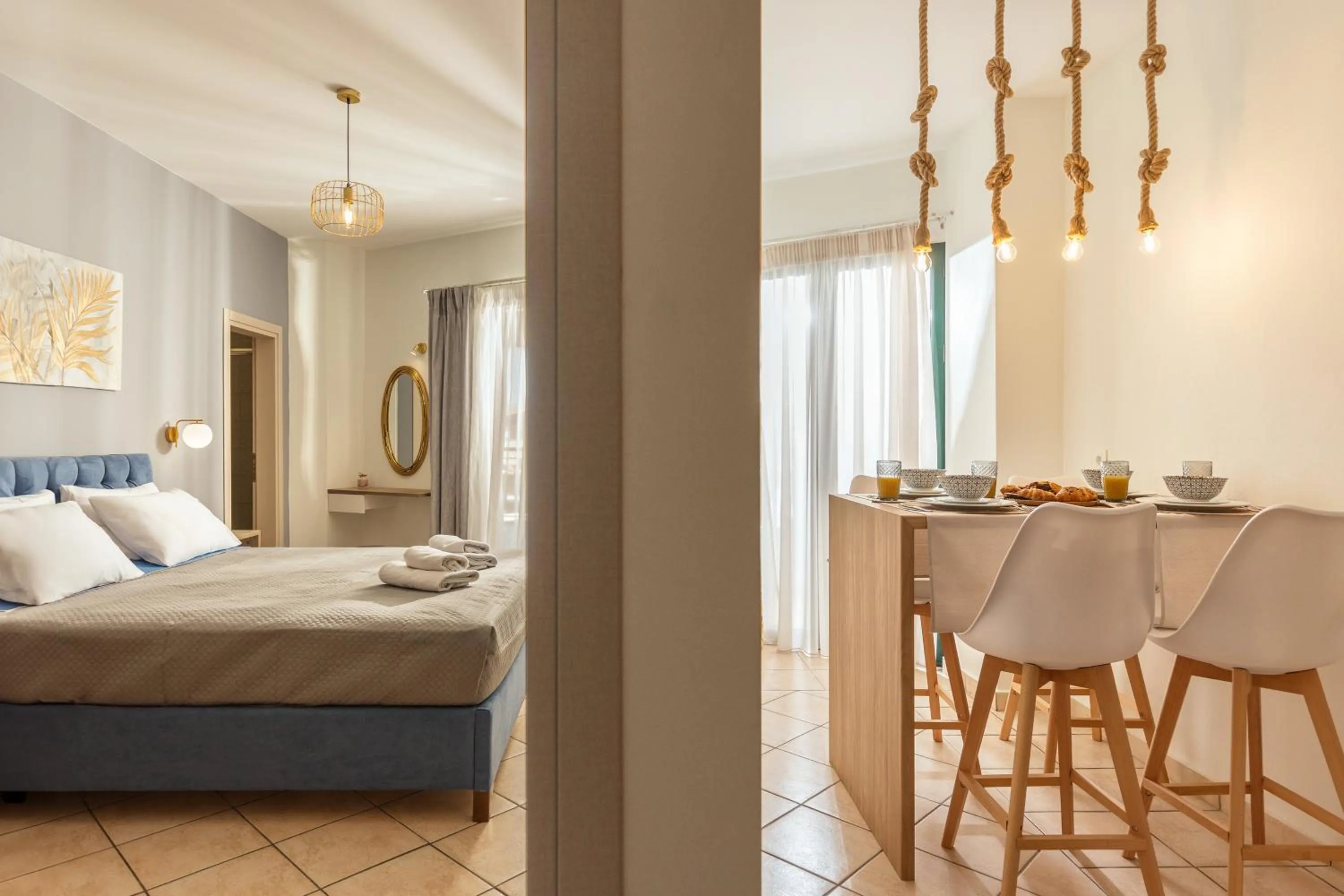 Bedroom, Bed in Koukos Loft Apartments