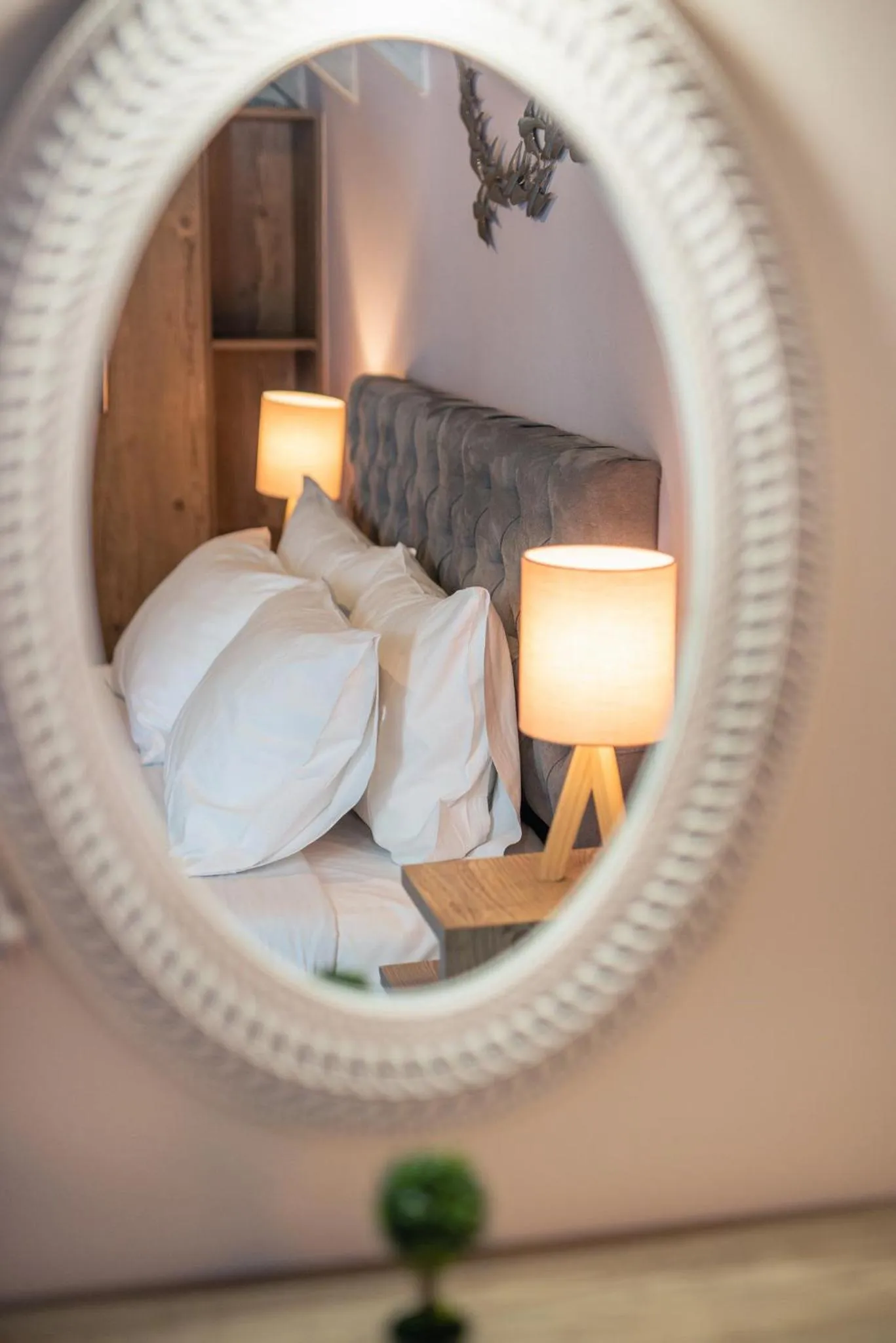 Bed in Koukos Loft Apartments