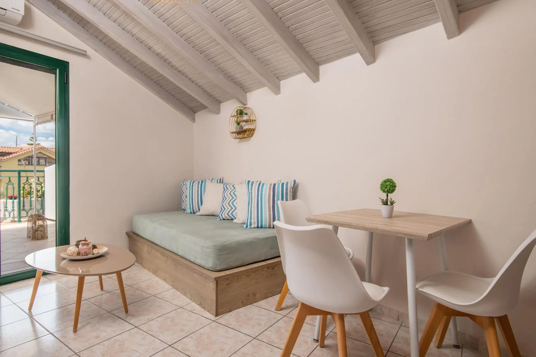 Living room, Bed in Koukos Loft Apartments