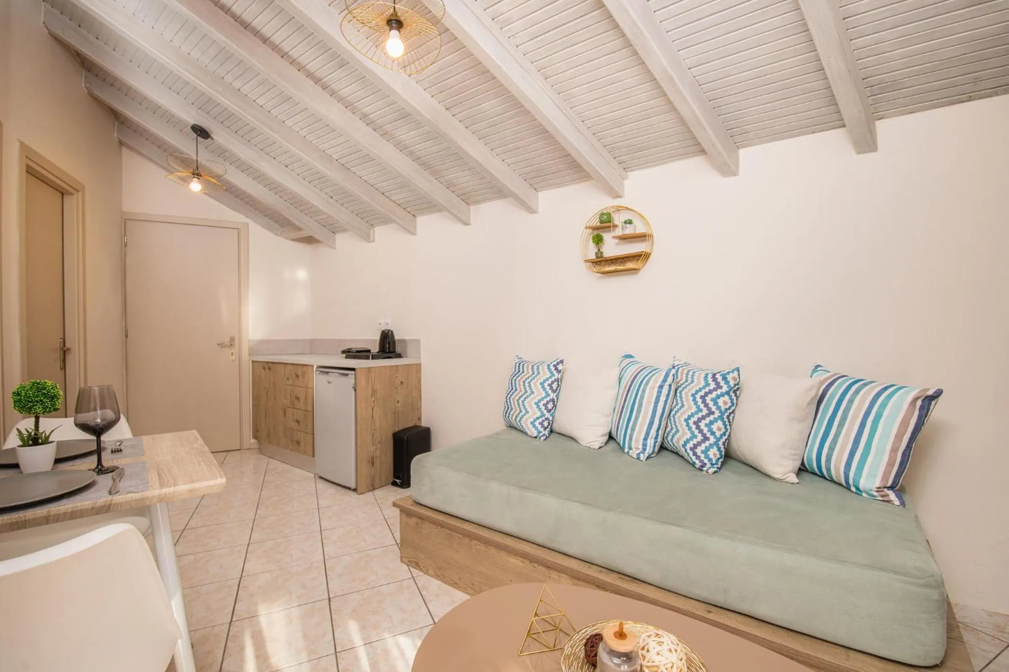 Living room in Koukos Loft Apartments