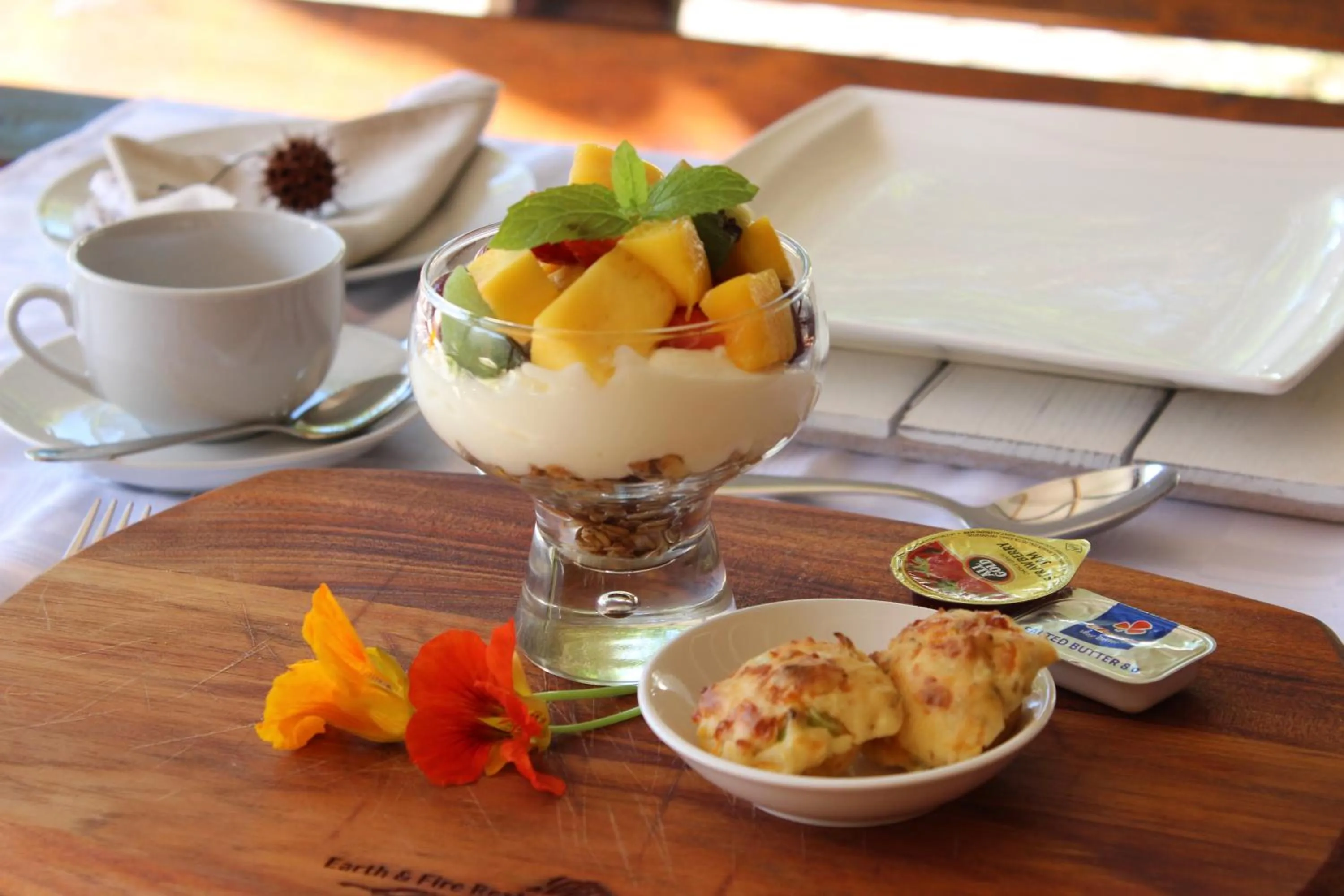 Food in Blackwaters River Lodge, Knysna