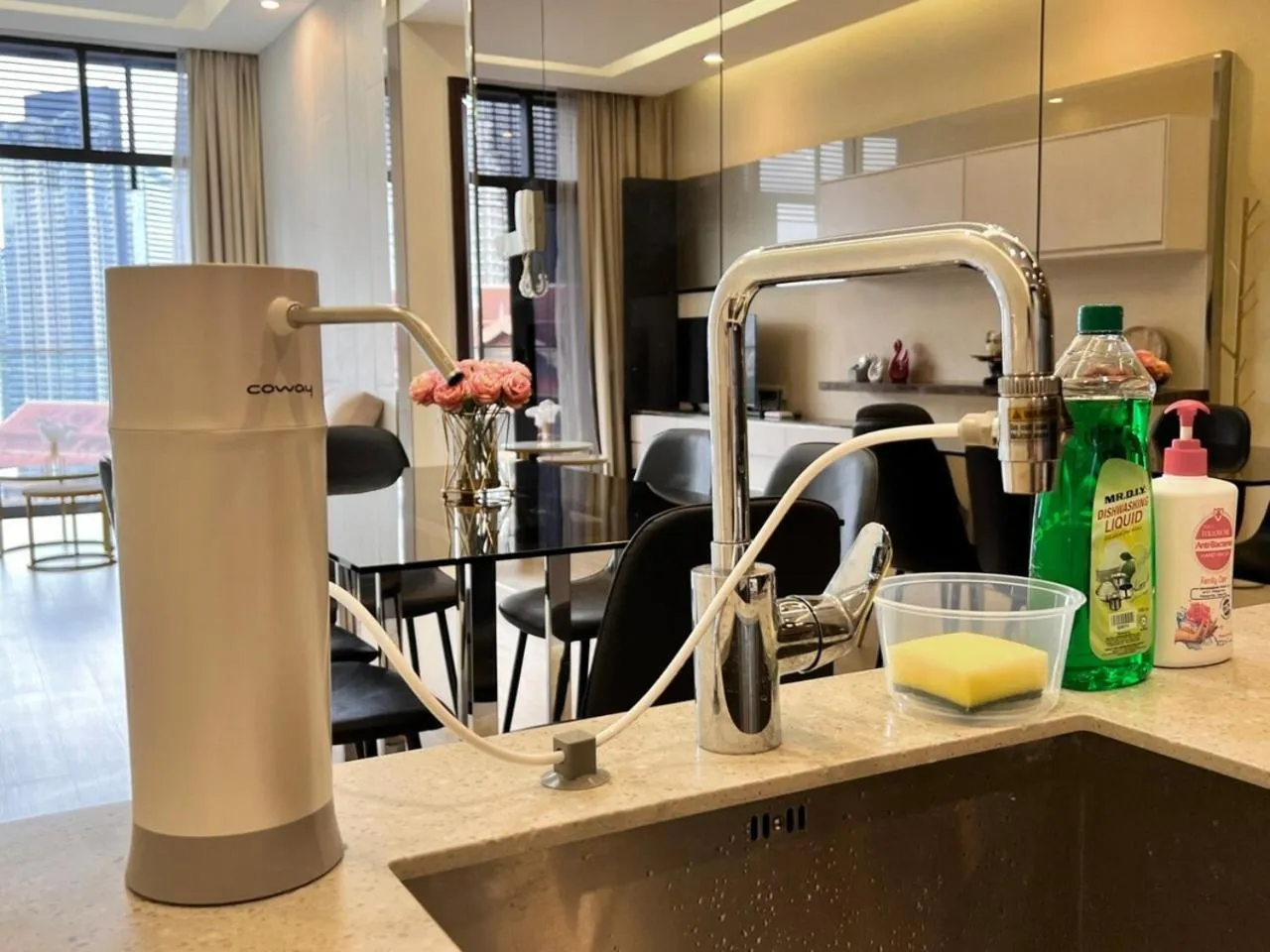 Kitchen or kitchenette in Dorsett Residences Bukit Bintang