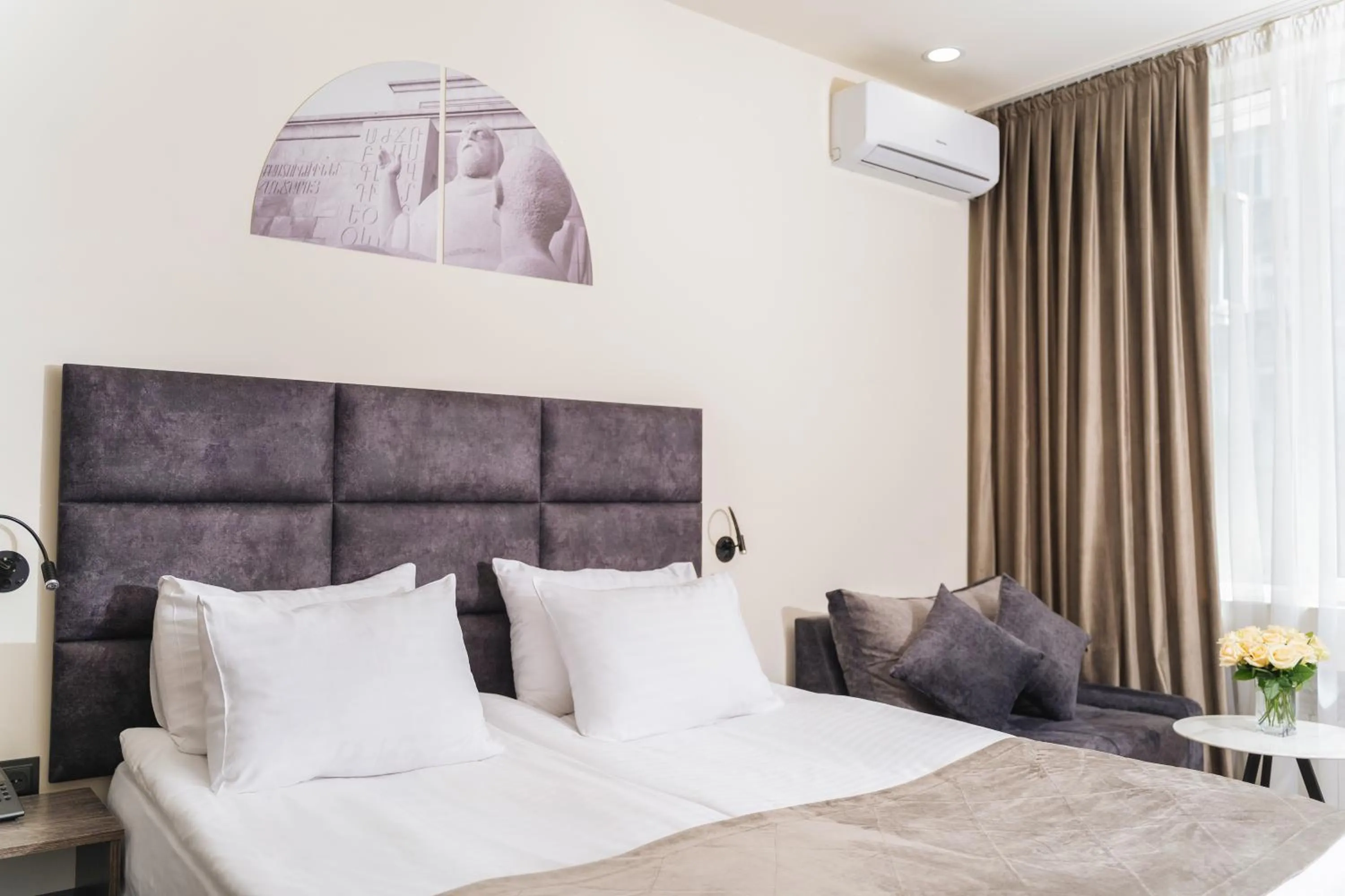 Bed in Median Hotel, City Center Yerevan