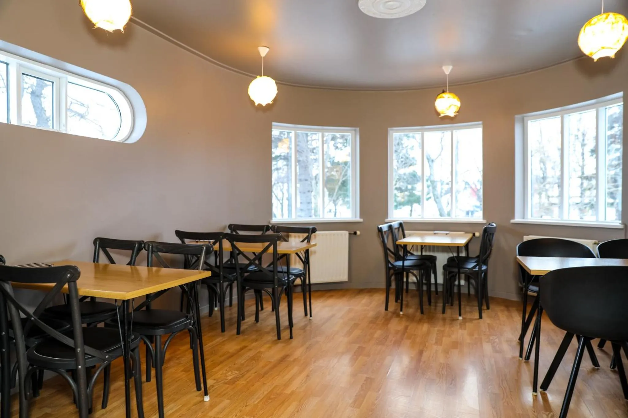 Seating area in Akureyri Hostel