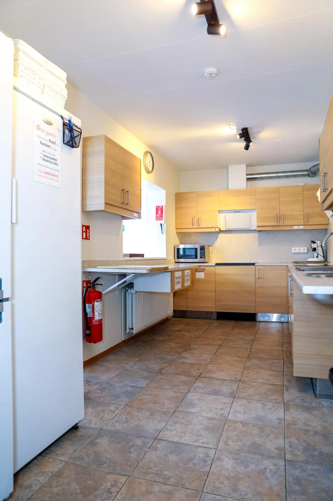 Kitchen or kitchenette in Akureyri Hostel