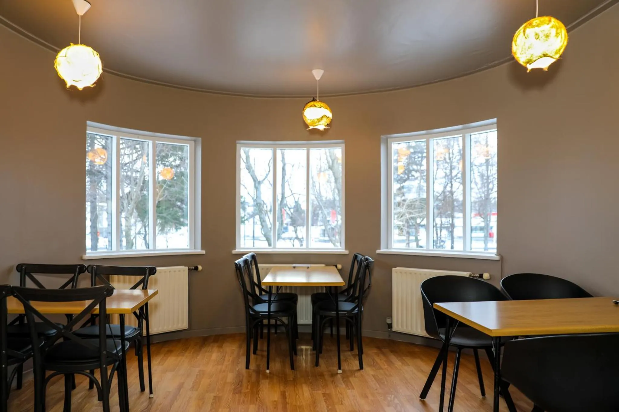 Seating area in Akureyri Hostel