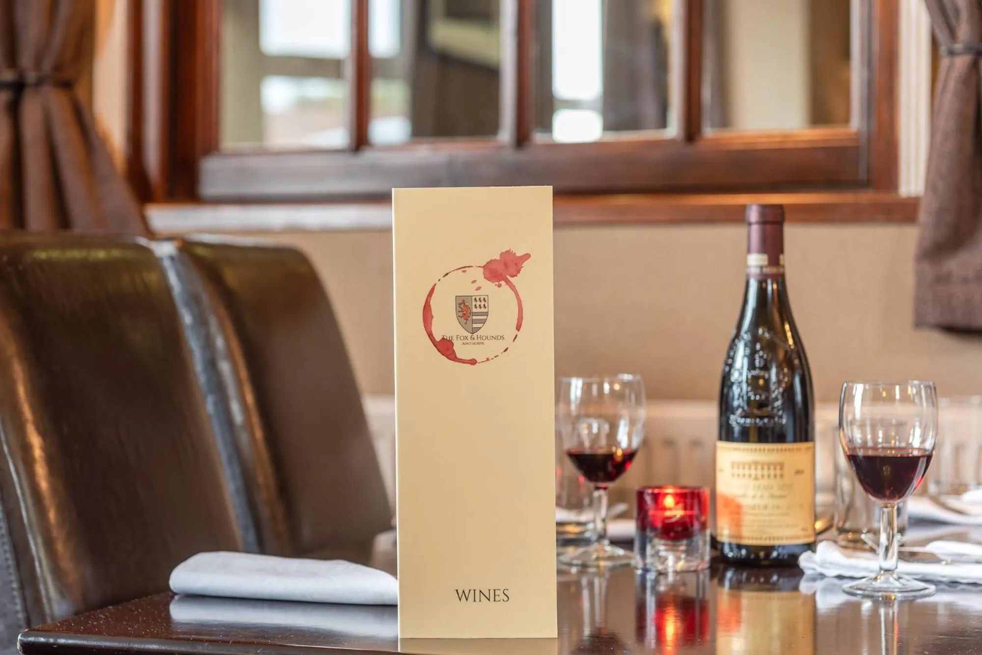 Alcoholic drinks in The Fox & Hounds Inn & Camping Pods