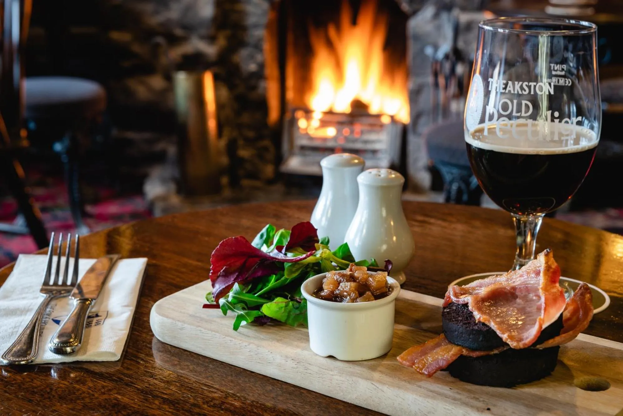 Breakfast in The Fox & Hounds Inn & Camping Pods