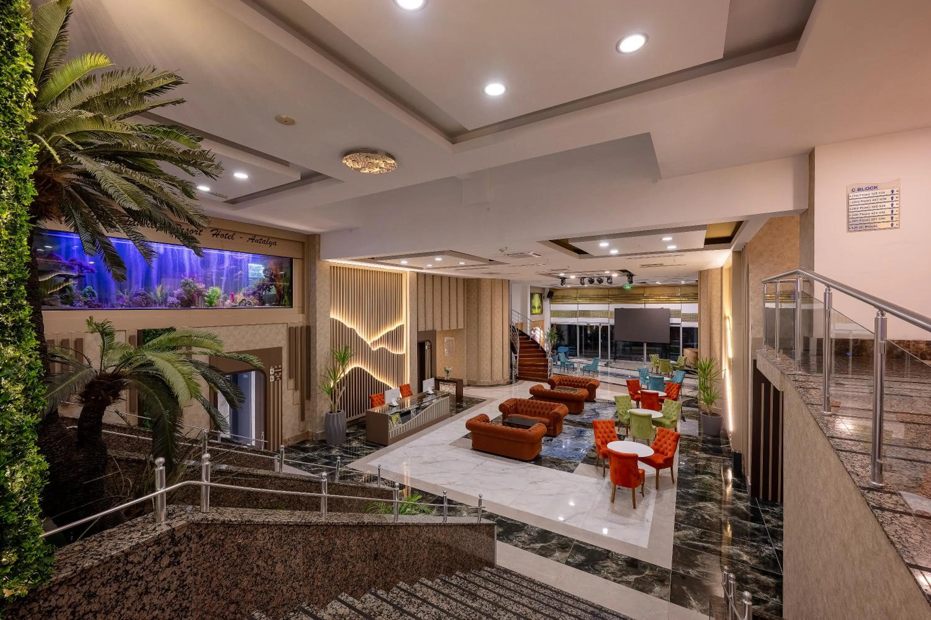 Lobby or reception in Sealife Family Resort Hotel