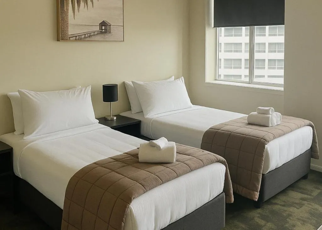 Bed in The Post Hotel