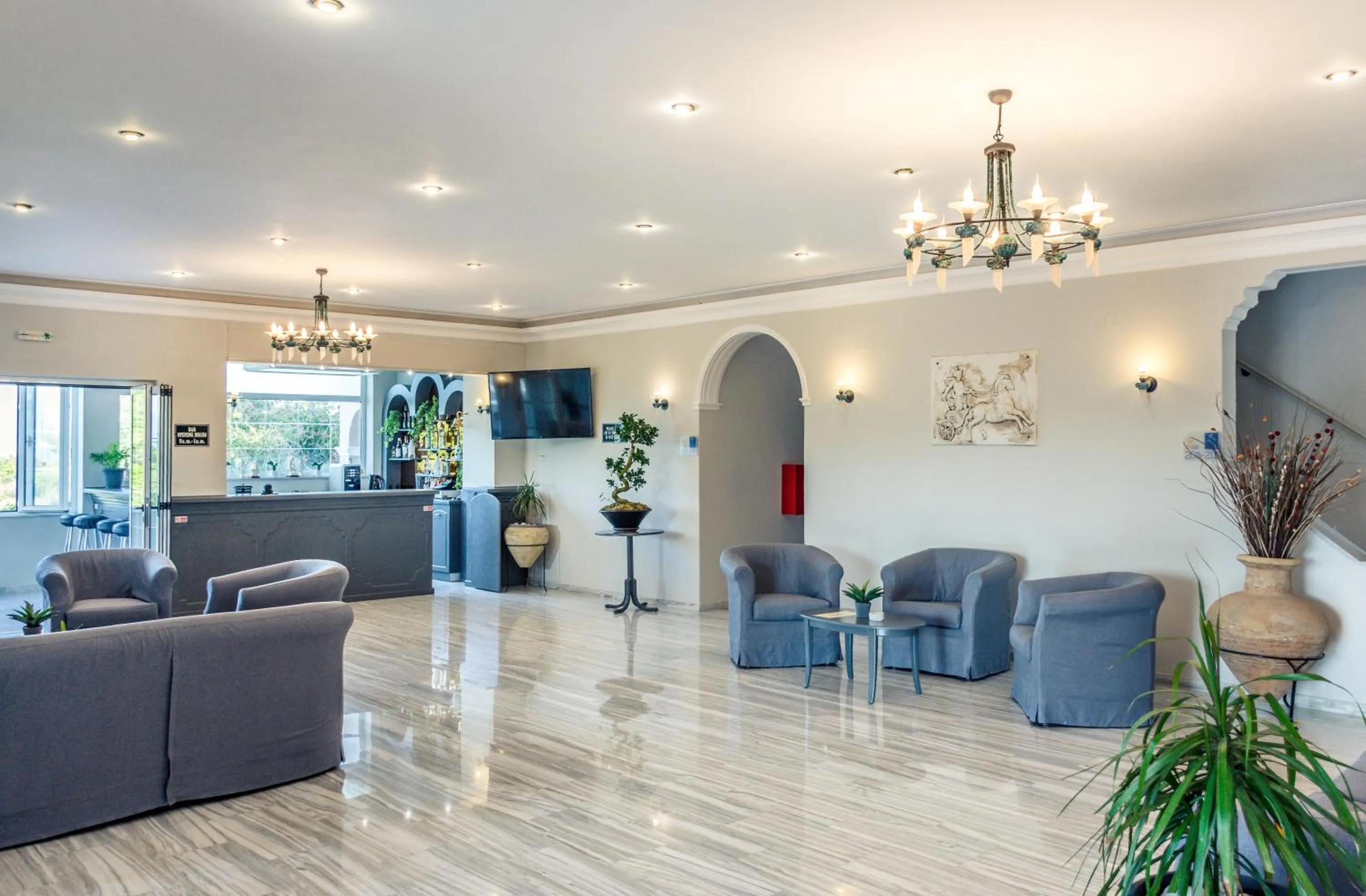 Lobby or reception in Erofili Hotel