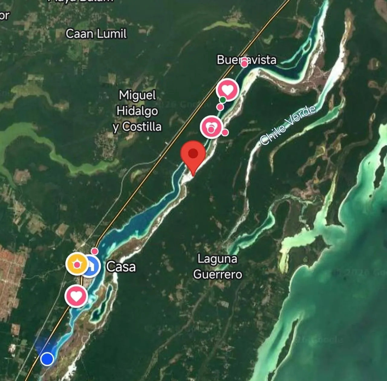 Location in Hotel Buenavista Bacalar Jungle Experience