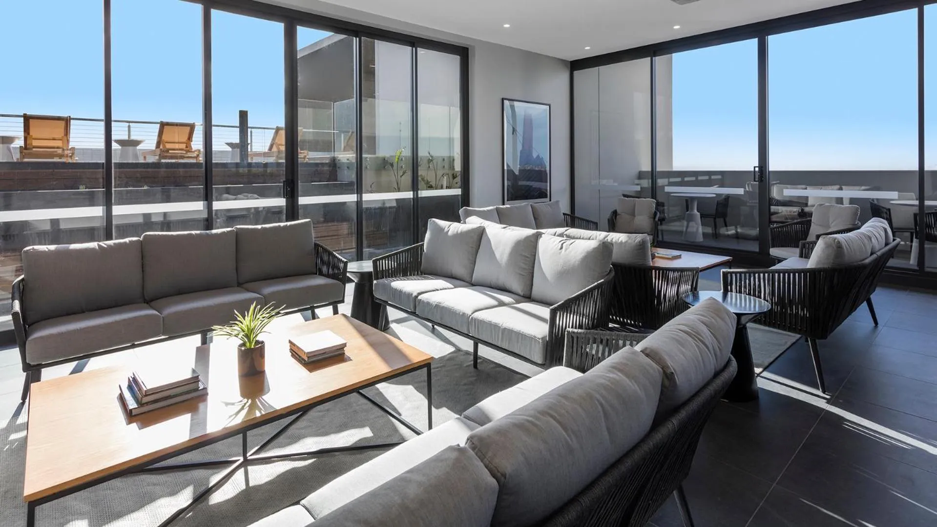 Communal lounge/ TV room in Avani Melbourne Box Hill Residences