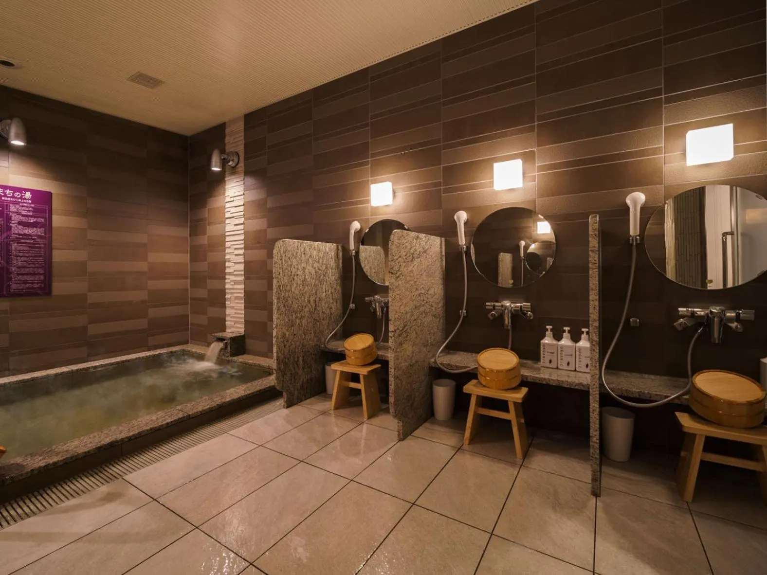 Hot Spring Bath in Super Hotel Anan Tomioka