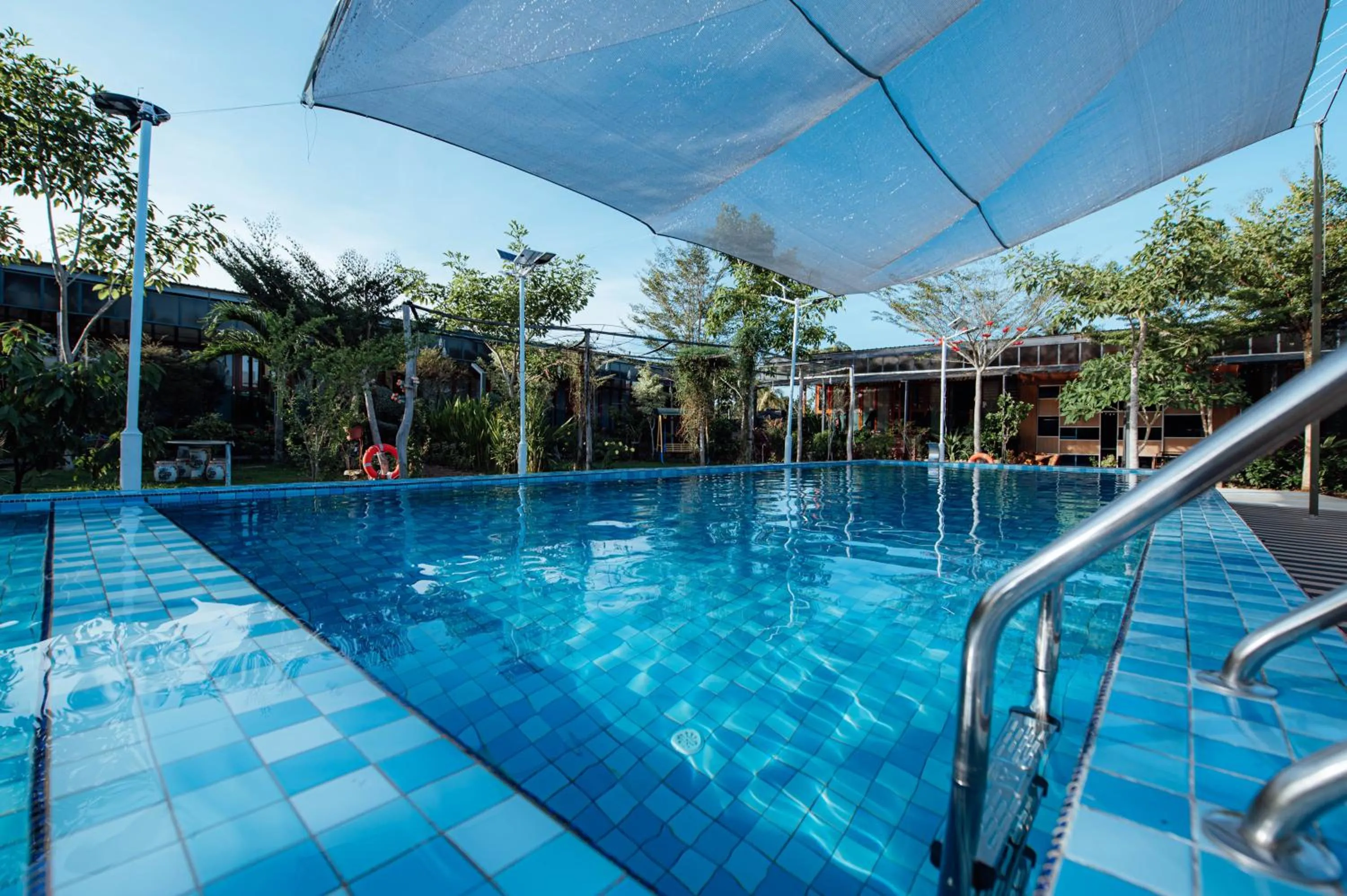 Pool view in Chan Living