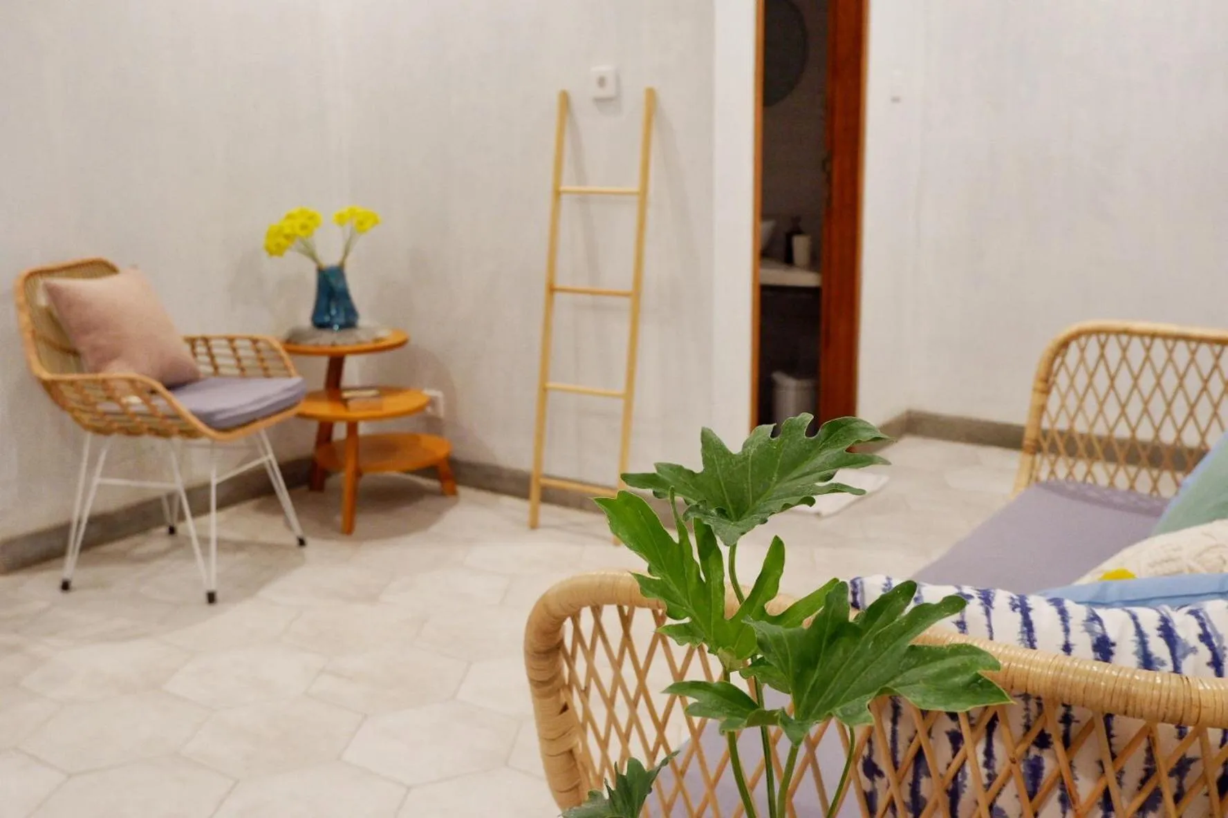 Seating area, Bed in The Sloth Bali