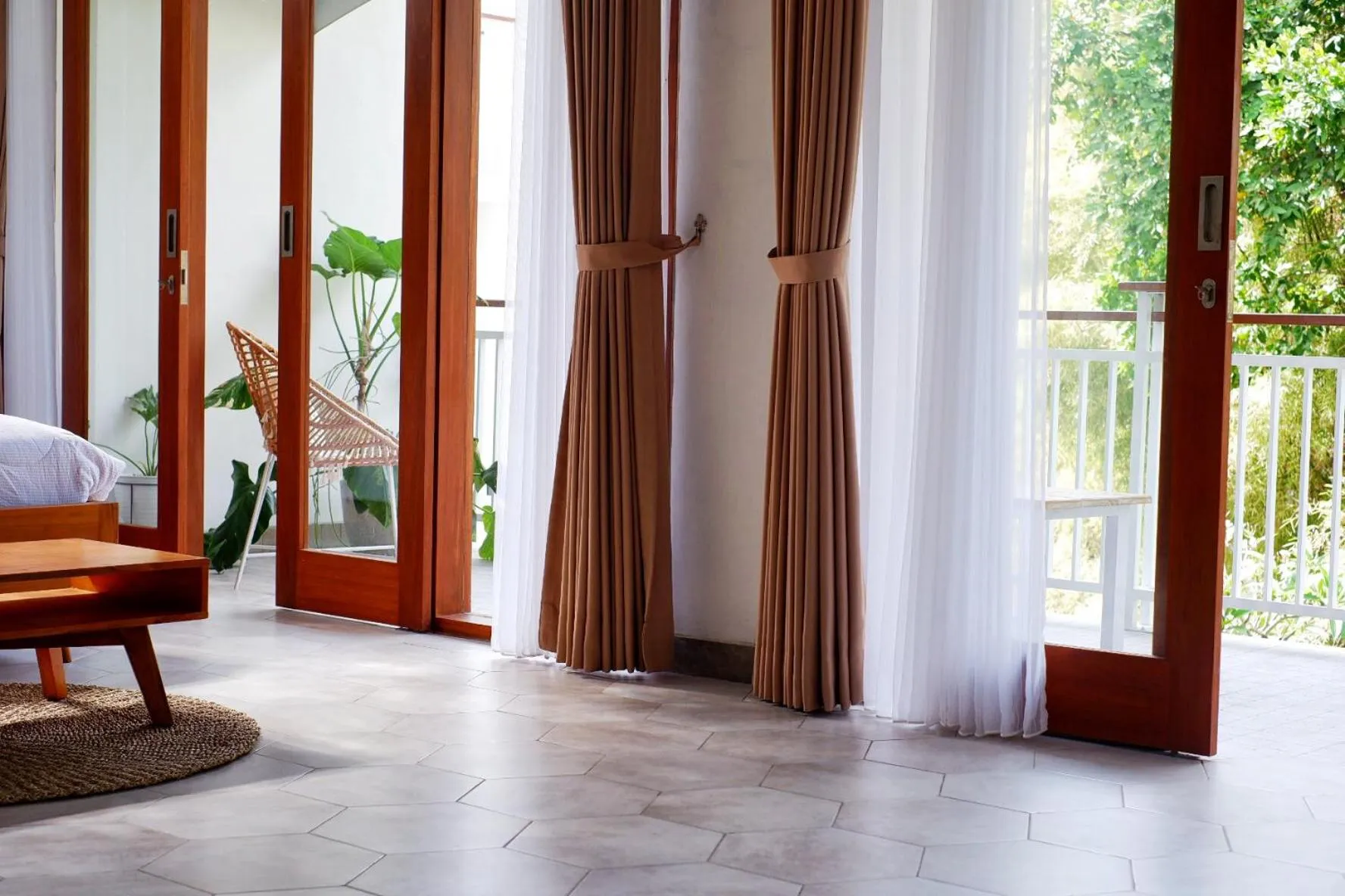 Garden view in The Sloth Bali