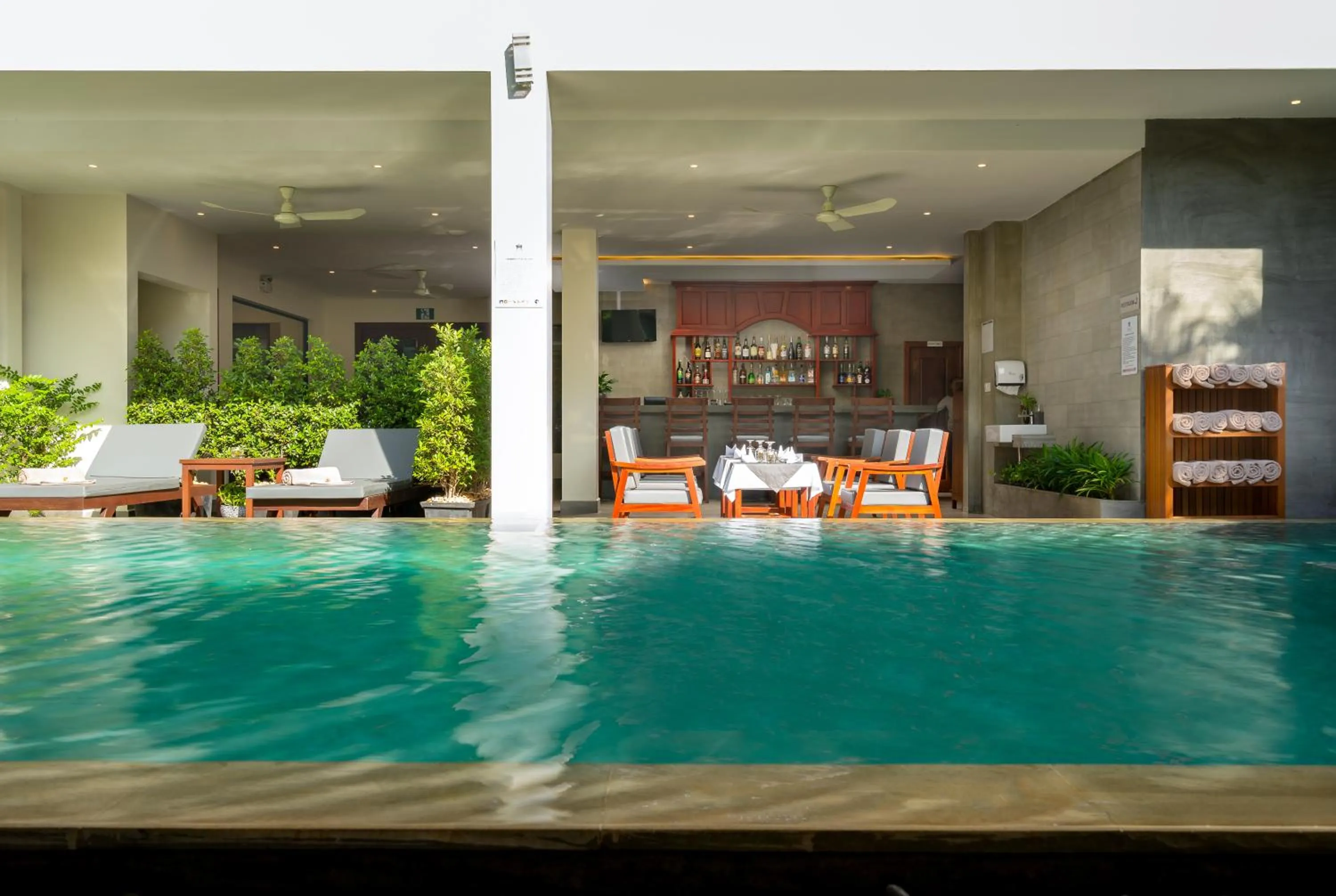 Pool view in Mony Reach Angkor Hotel