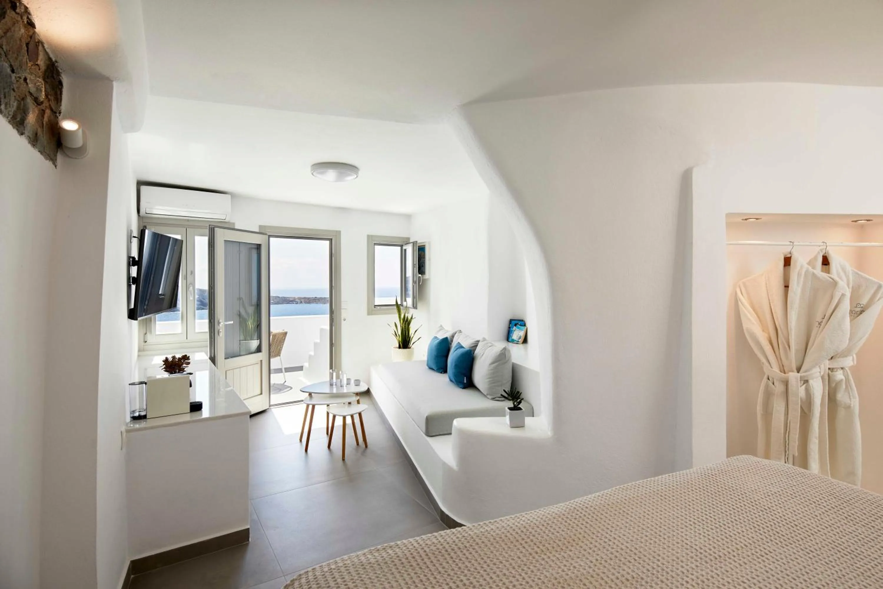 Bed in Marizan Caves & Villas