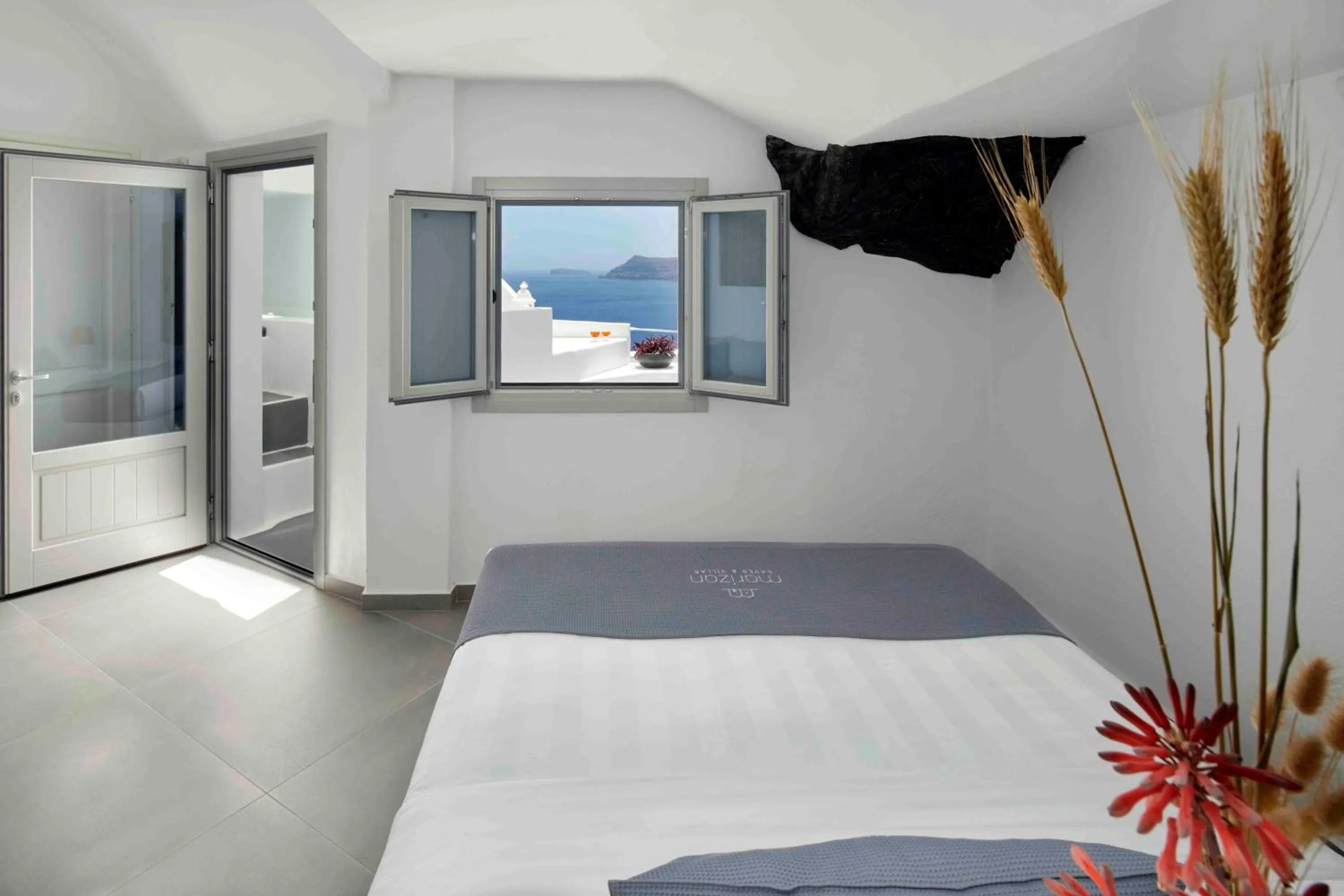 Bed in Marizan Caves & Villas