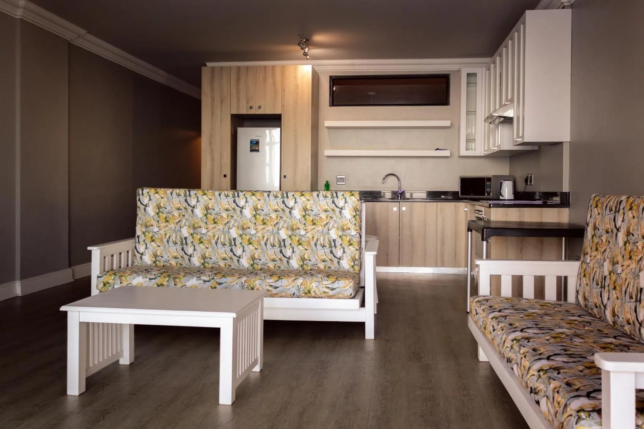 Seating area in Beach Club Self Catering Apartments