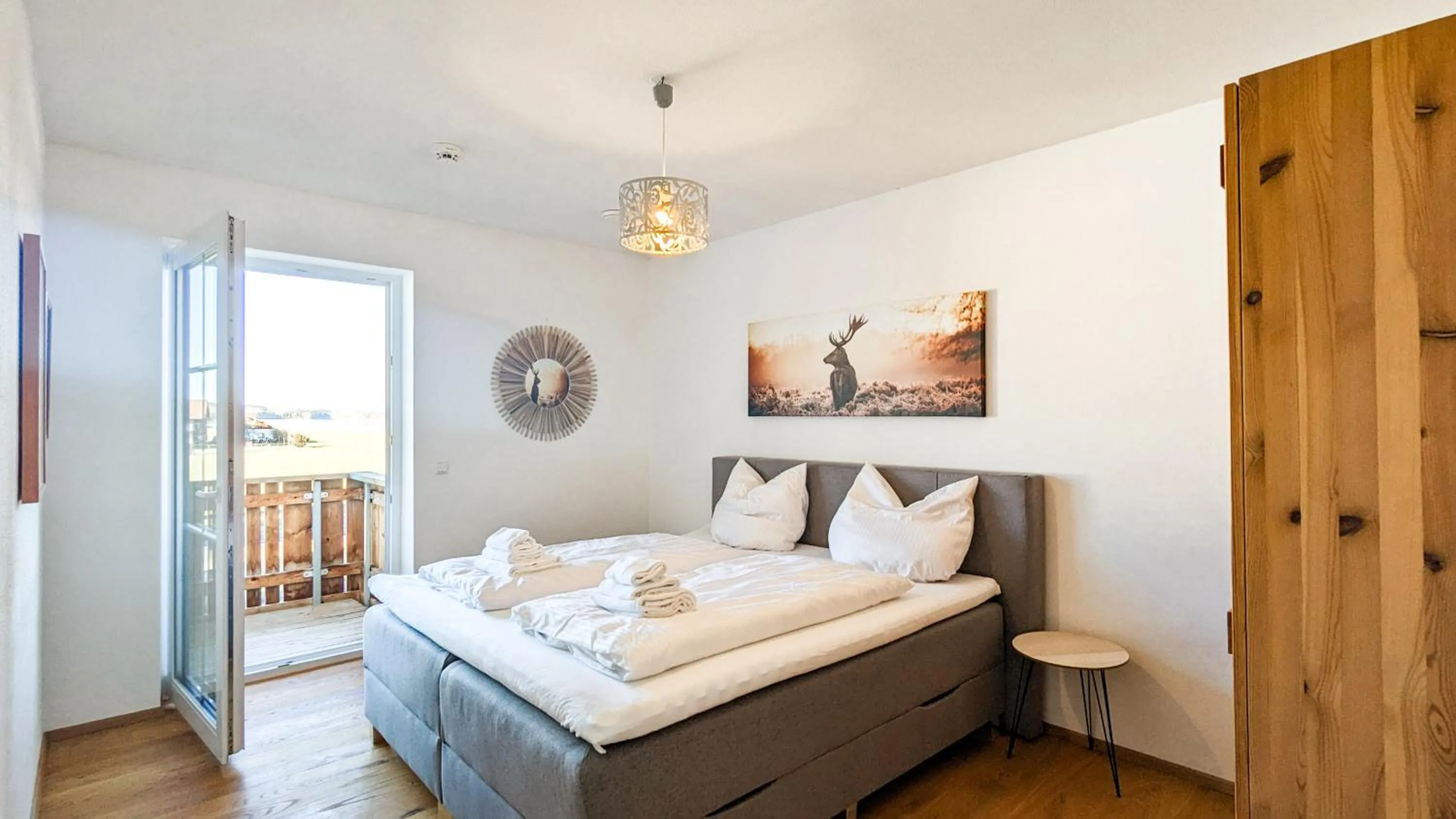 Bedroom, Bed in Ferienwohnung Landliebe