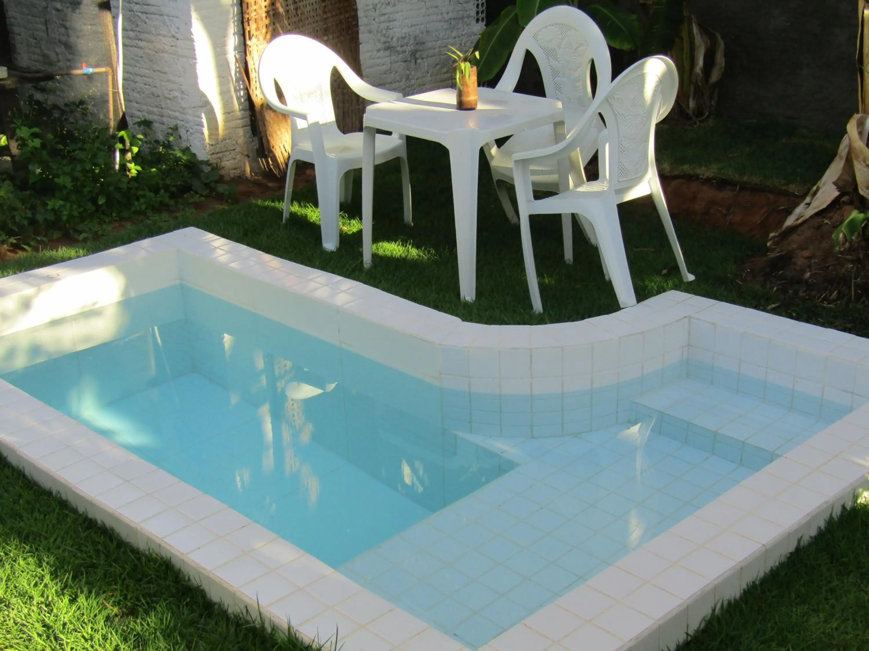 Pool view in Pousada Lemos