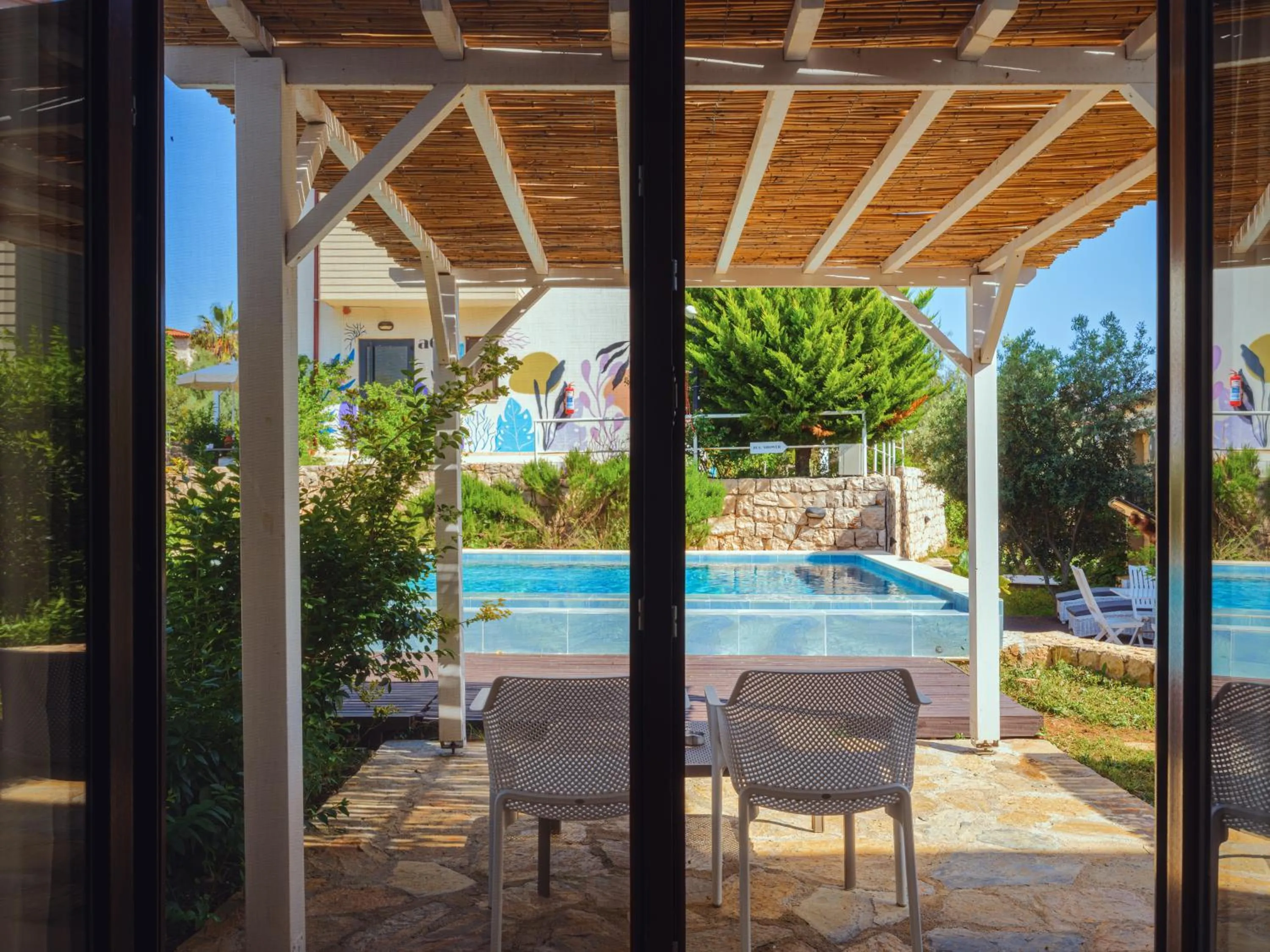 Pool view in Sea Garden Kaş Hotel