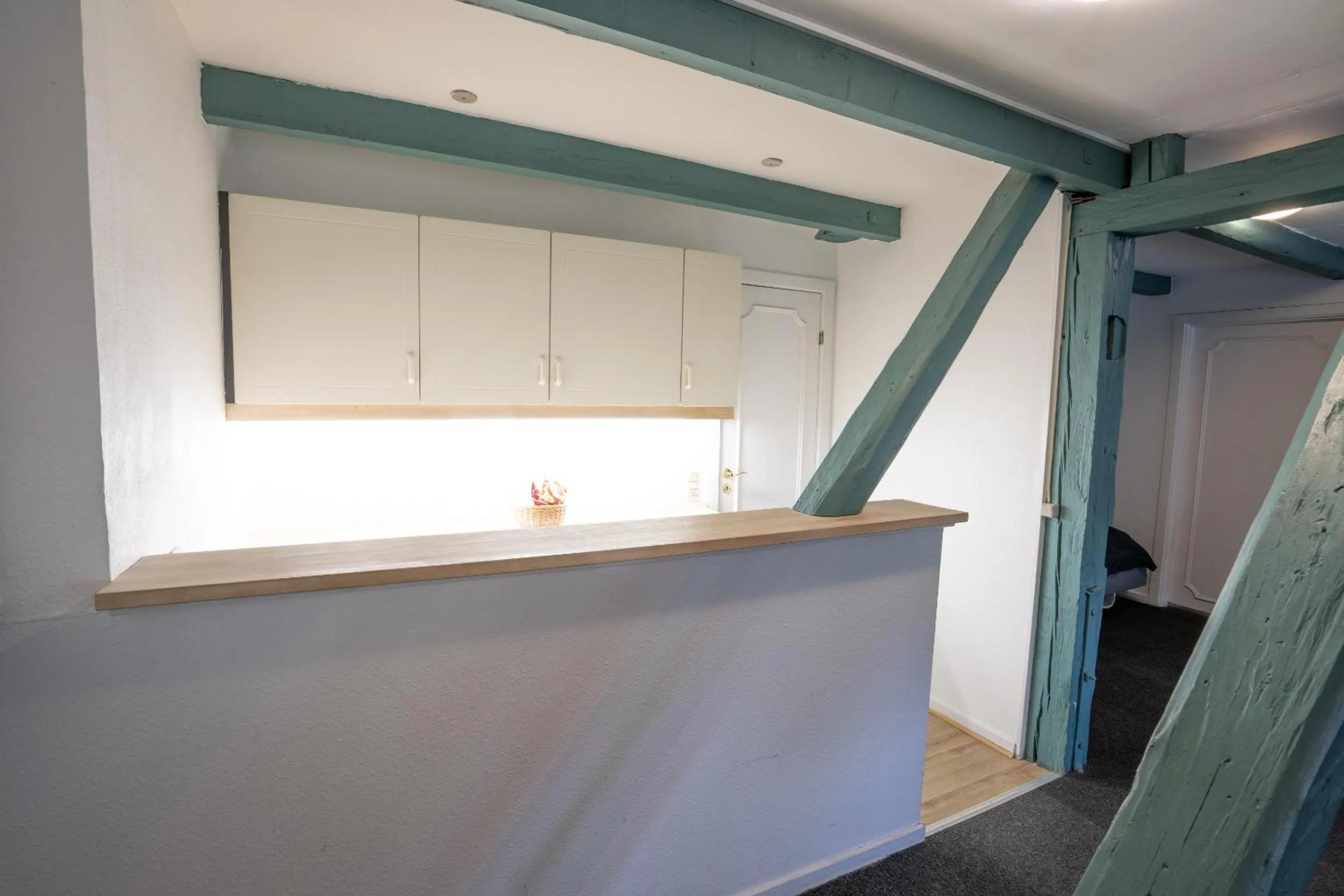 Kitchen or kitchenette in Hotel Vinhuset