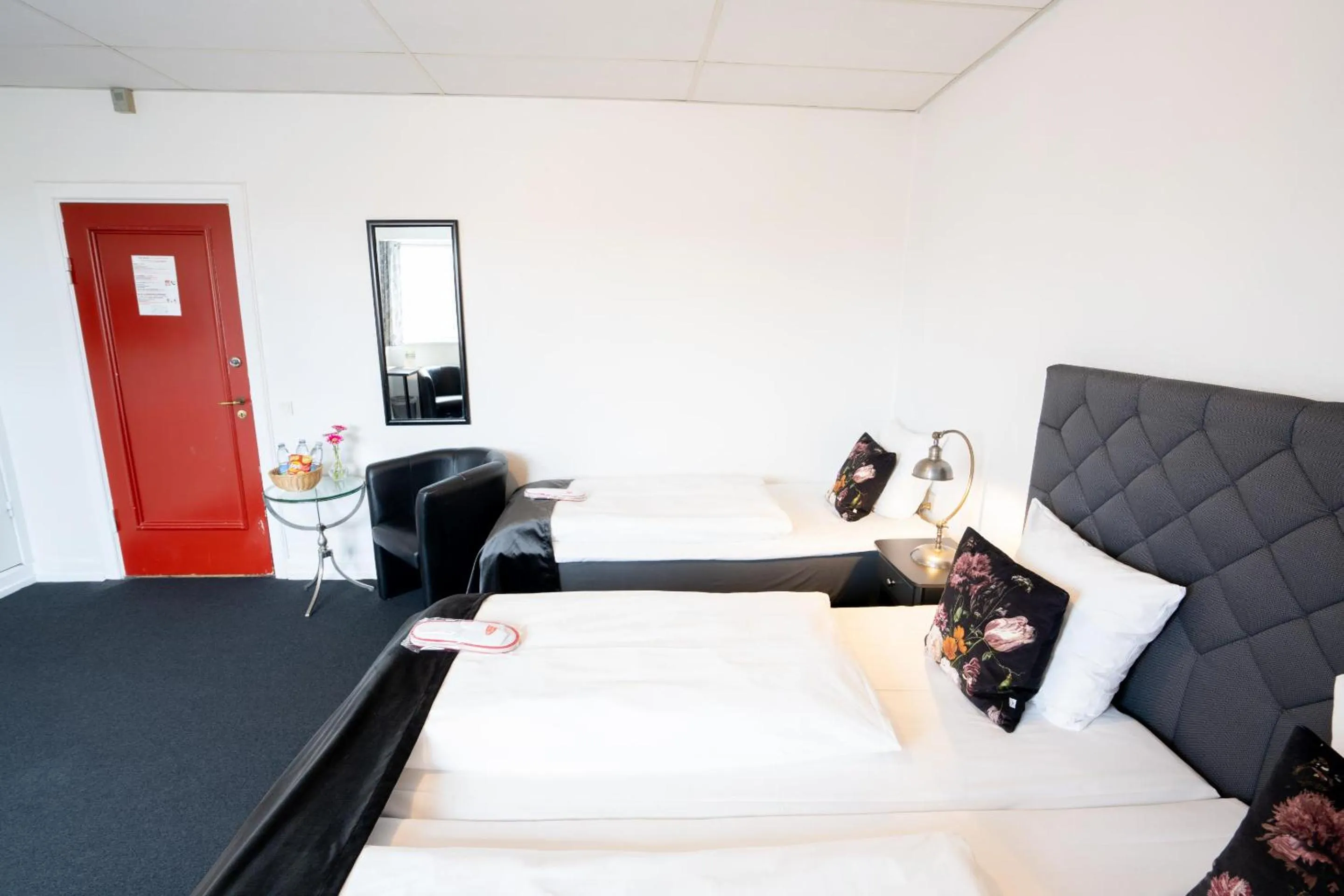 Bed in Hotel Vinhuset