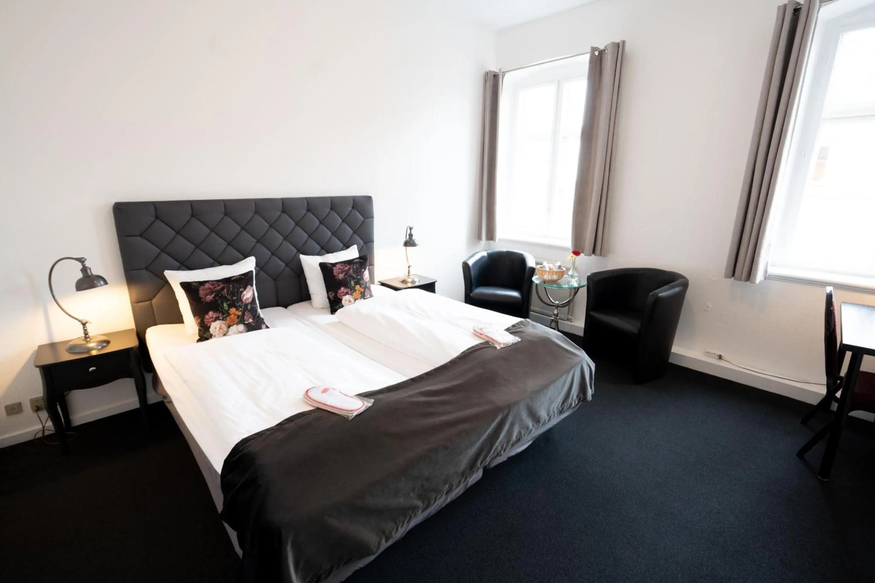 Bed in Hotel Vinhuset