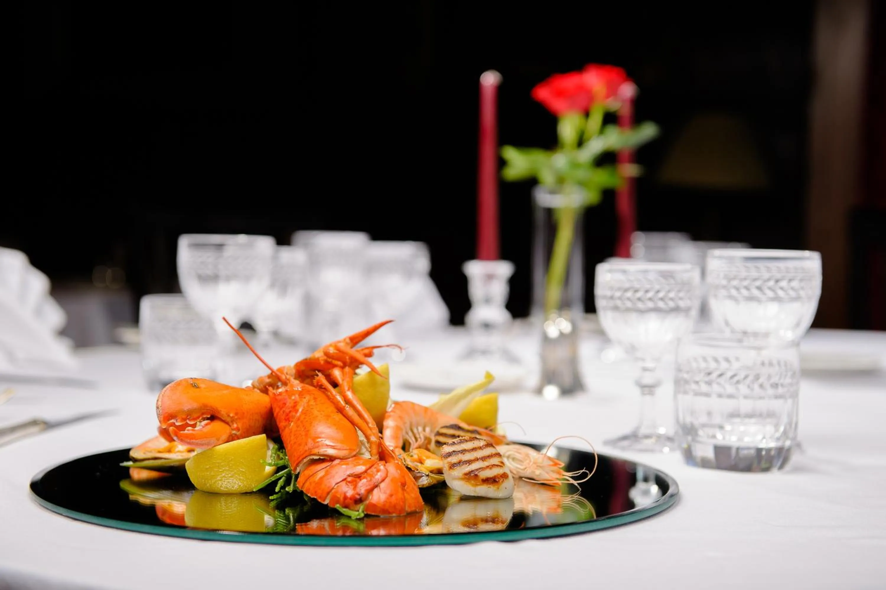 Food close-up in Bunchrew House Hotel